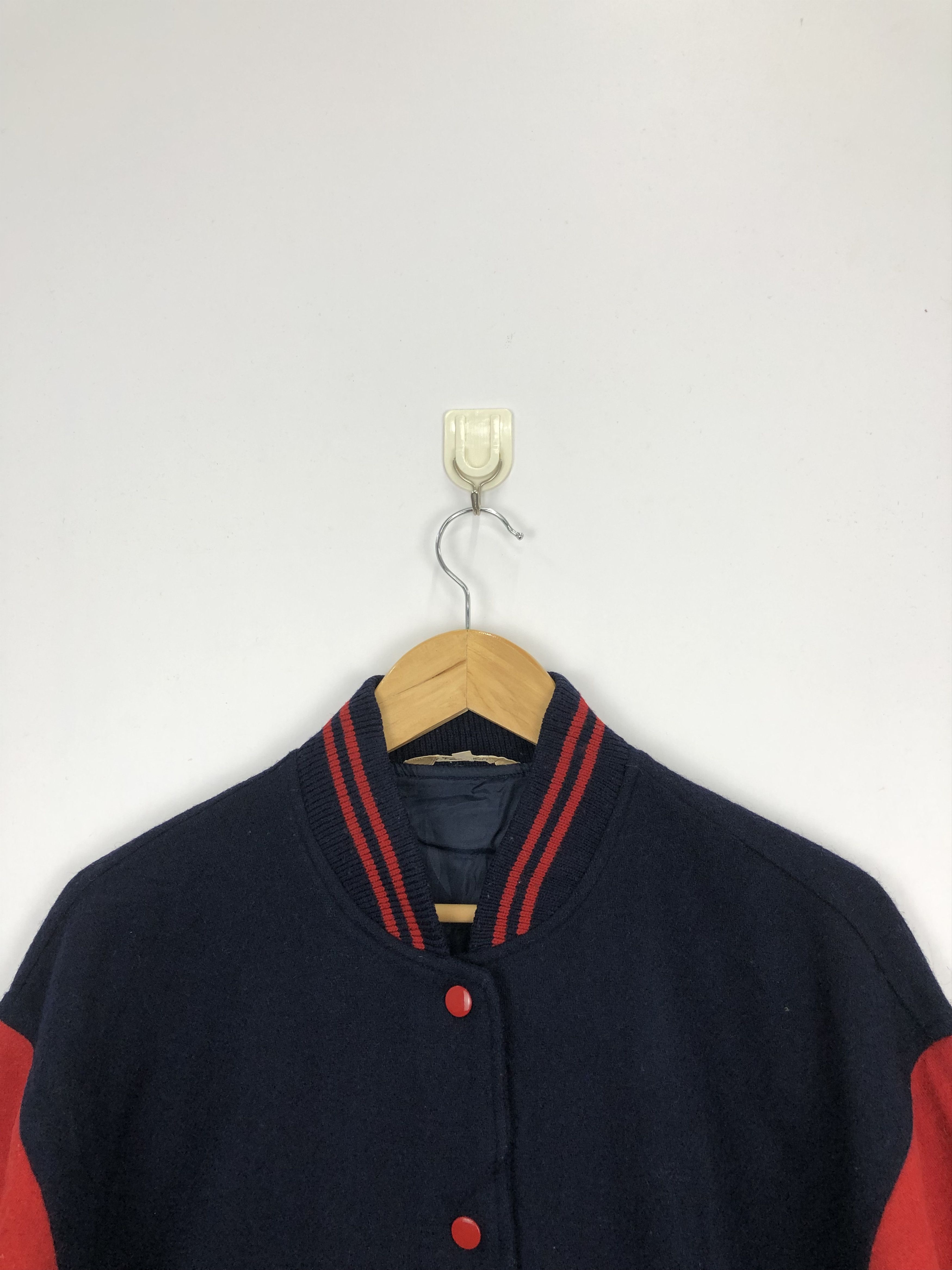 Japanese Brand Vintage 80s Japanese Brand Varsity Jacket Wool V0336 Size US L / EU 52-54 / 3 - 2 Thumbnail