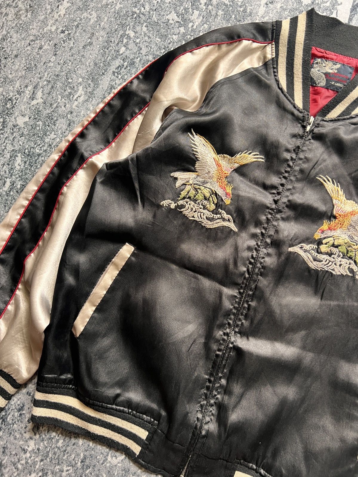 Addict Clothes Japan Sukajan Japan Satin Jacket Size US XL / EU 56 / 4 - 5 Thumbnail