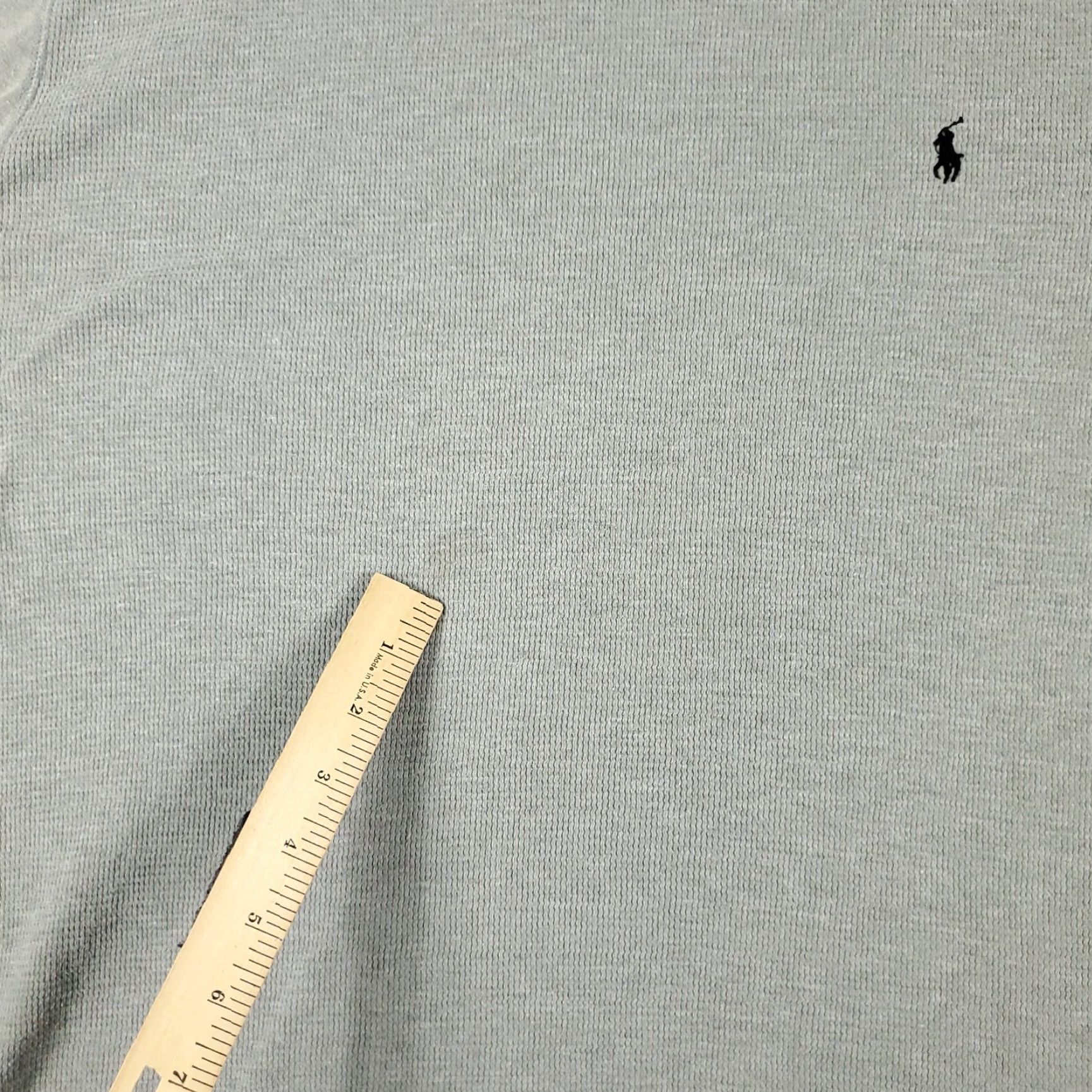 Ralph Lauren Ralph Lauren T Shirt Mens 2XL Gray Thermal Pony Waffle Knit Long Sleeve Size US XXL / EU 58 / 5 - 5 Thumbnail