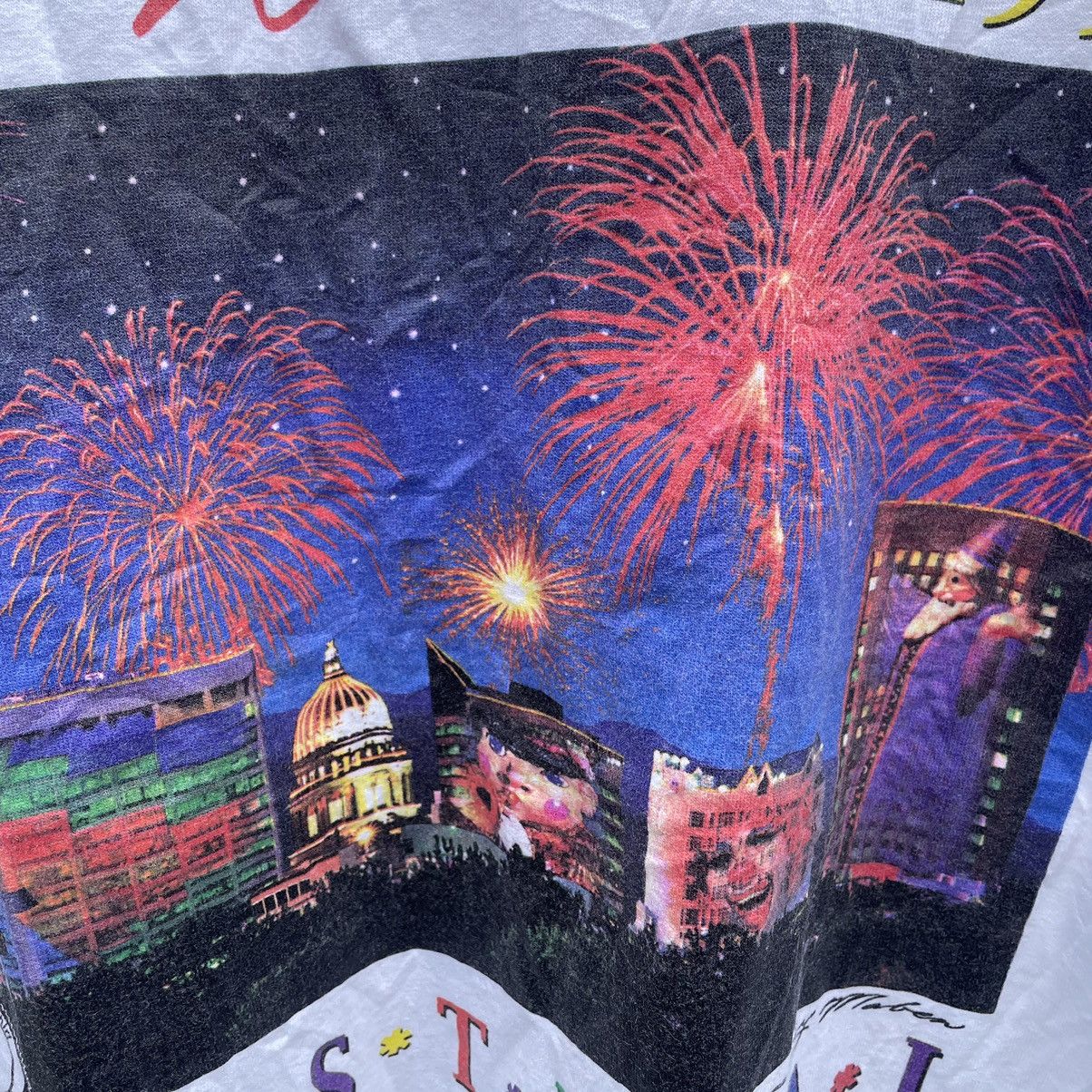 Vintage 🔥🔥Vintage 1998 Base River Festival Art Work Tee Size US L / EU 52-54 / 3 - 6 Thumbnail