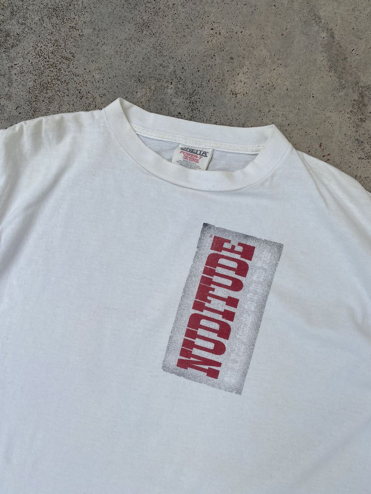 Band Tees Vintage Hanes Nude Men Butt “NUDITUDE” Size US L / EU 52-54 / 3 - 6 Thumbnail
