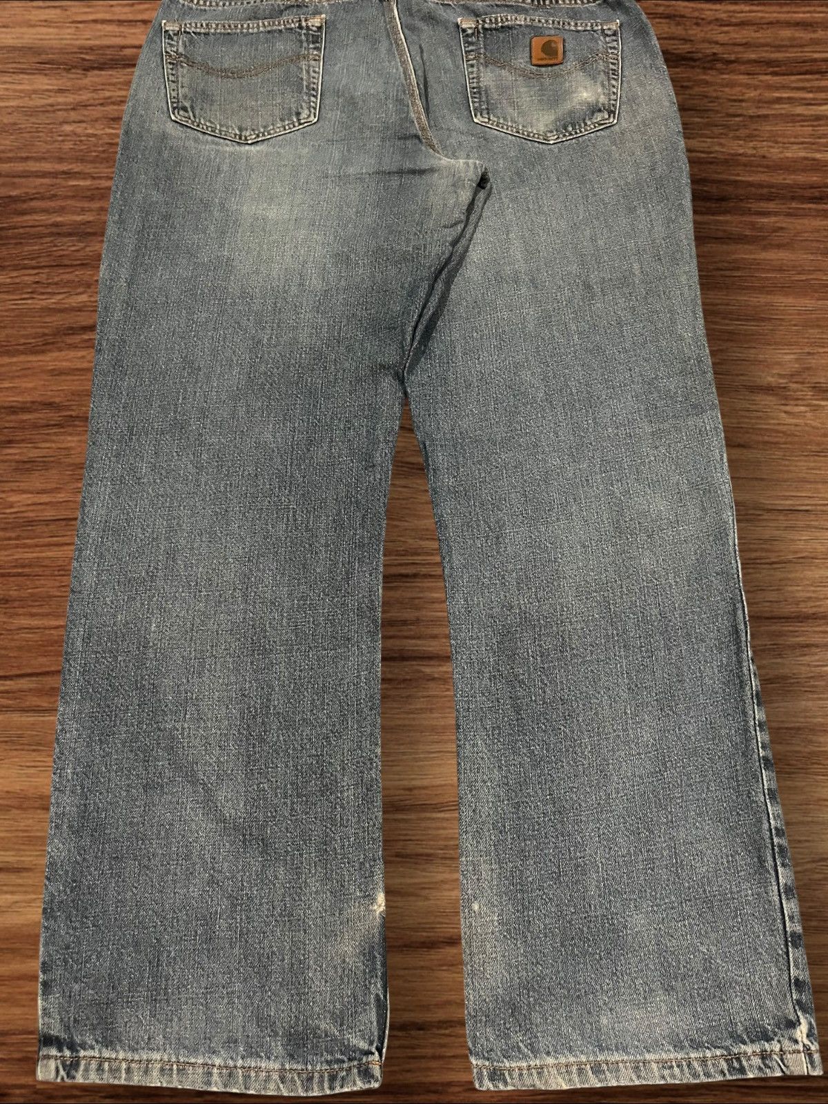 Carhartt Vintage Carhartt Blue Washed Distressed Classic Fit Jeans Size US 36 / EU 52 - 8 Thumbnail