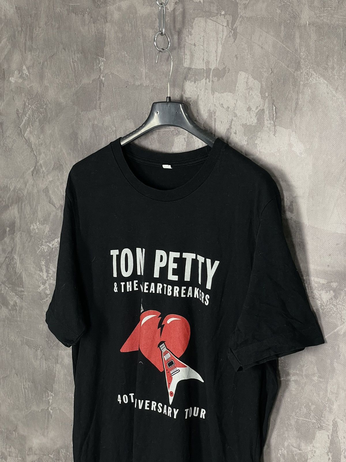 Hanes × Vintage Vintage Tom Petty T-Shirt Black Tour Rock Art Size US XL / EU 56 / 4 - 6 Thumbnail