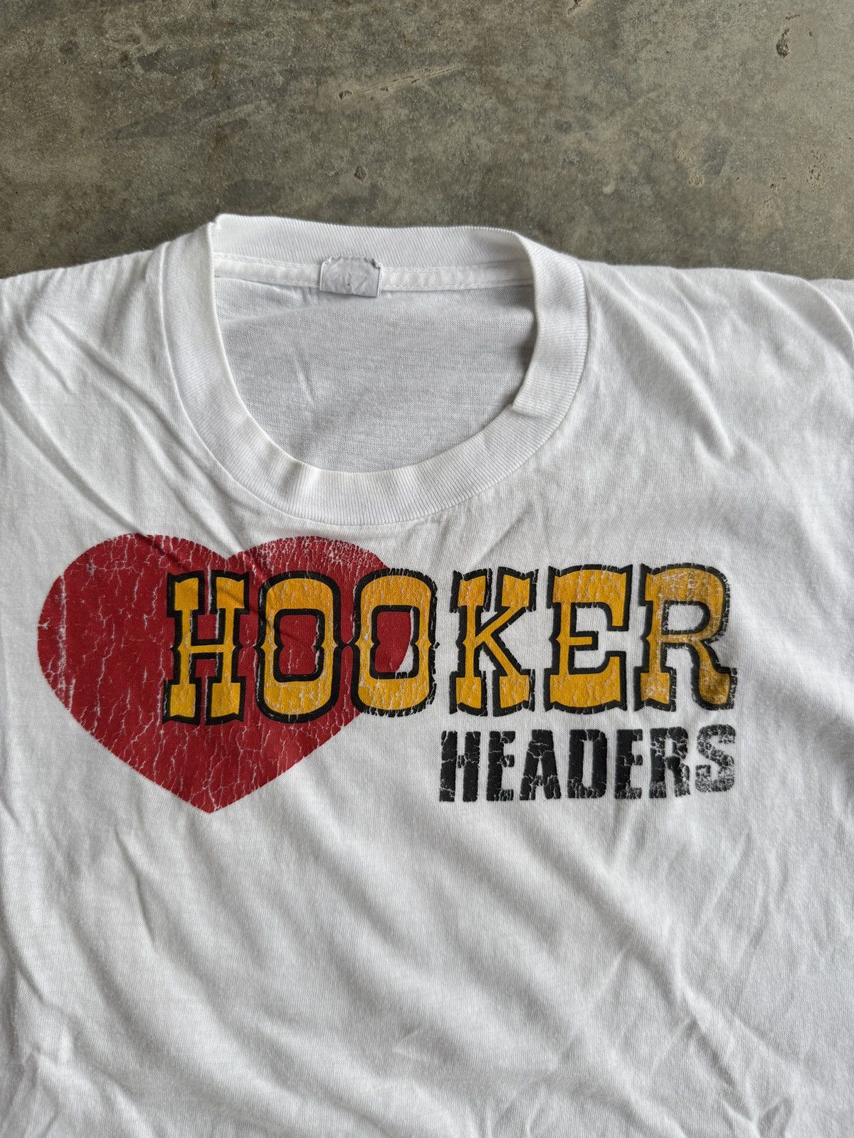 Vintage *RARE* 1960s 60s VINTAGE HOOKER HEADERS EXHAUST BIKER TEE Size US L / EU 52-54 / 3 - 3 Thumbnail