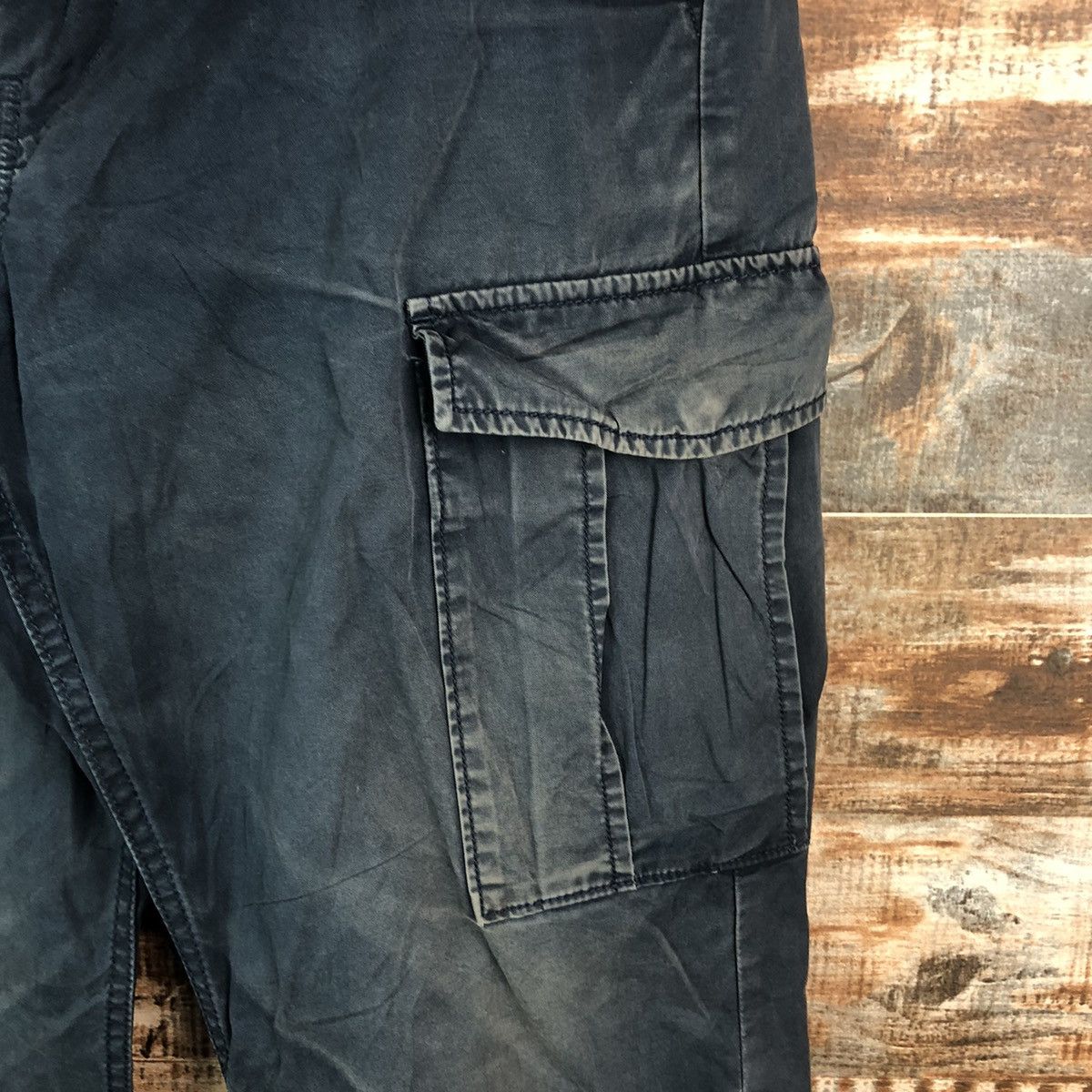 GU × Japanese Brand DL GU Dark Blue Cargo Multipocket Pants #C653 Size US 32 / EU 48 - 10 Thumbnail