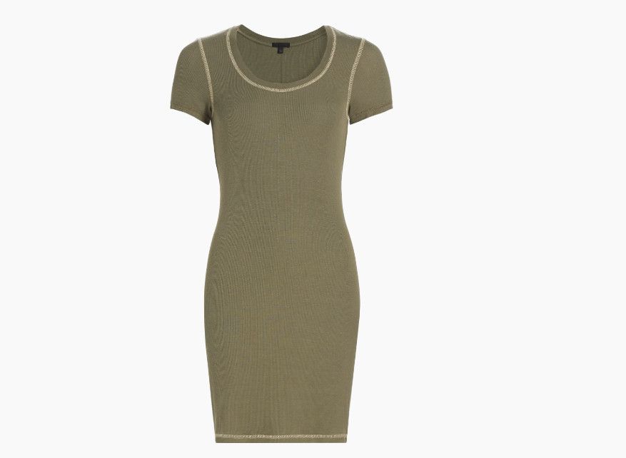 ATM ATM Anthony Thomas Melillo Rib Knit Mini Dress Army ( S ) Size S / US 4 / IT 40 - 5 Thumbnail