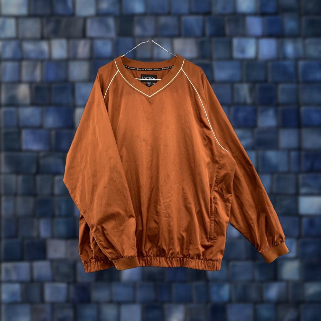 Footjoy FootJoy Mens Jacket Windbreaker Golf 2XL Orange Lightweight Full Zip Pockets Breathable Water Resistant Vintage No Size US XXL / EU 58 / 5 - 1 Thumbnail