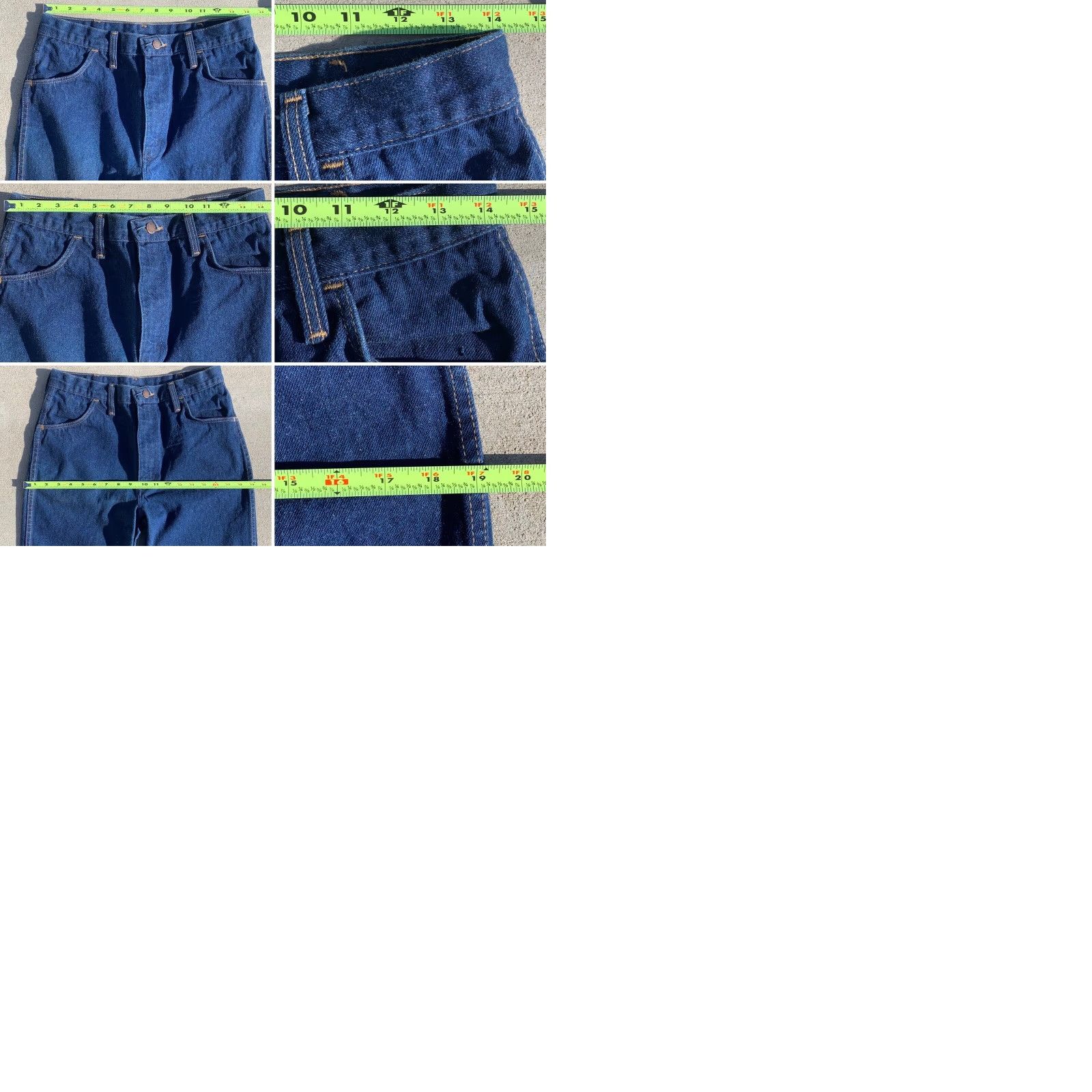 Vintage VINTAGE Rustler Jeans Made In USA TALON Zipper 87621 Sz 32 32 (30” Waist) Denim Blue 1970s Mens Rockabilly Tailored Regular Inseam 32 Size US 30 / EU 46 - 9 Thumbnail