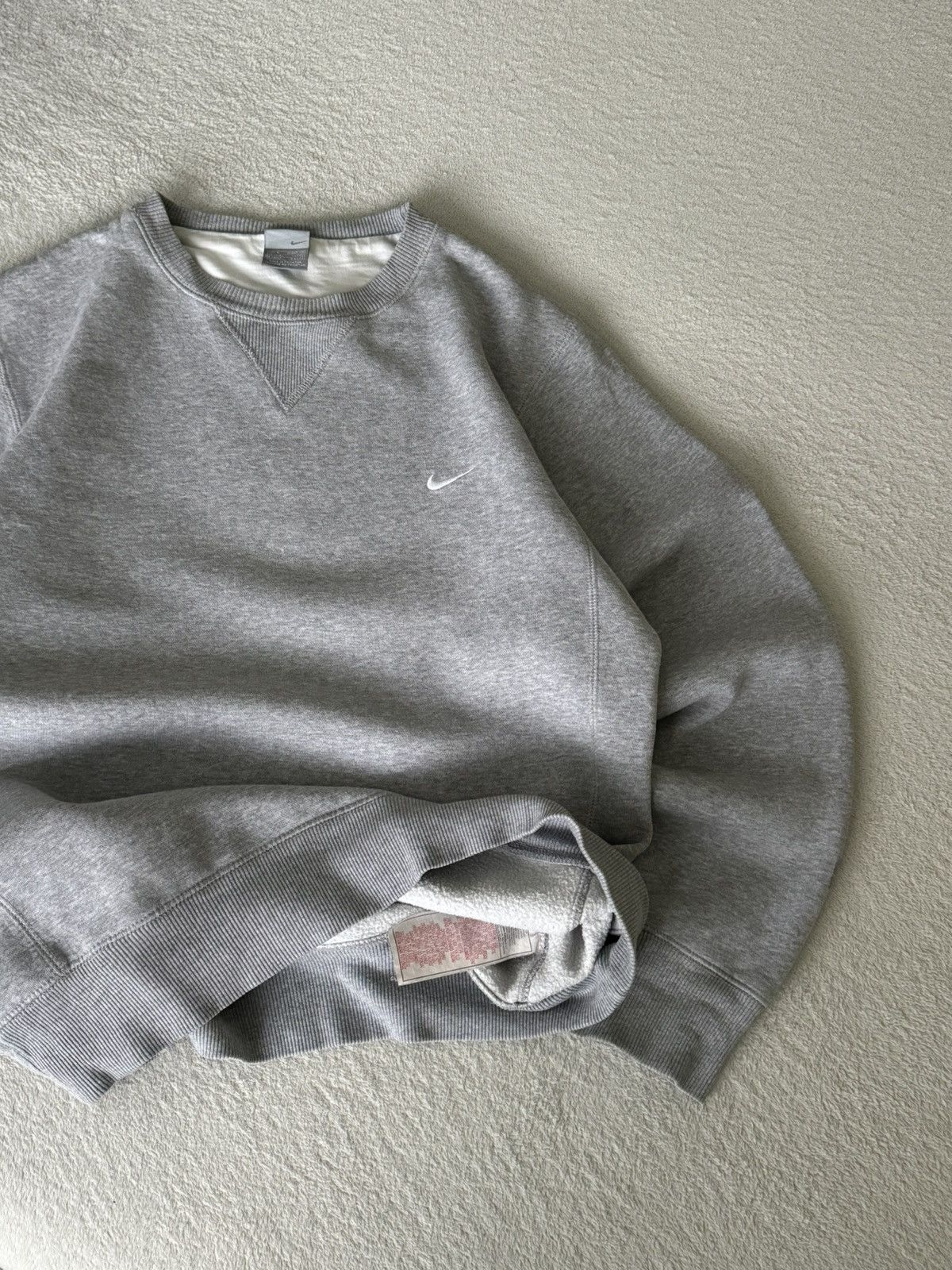 Nike × Vintage Vintage Nike oversized Y2K grey sweater Size US M / EU 48-50 / 2 - 9 Thumbnail