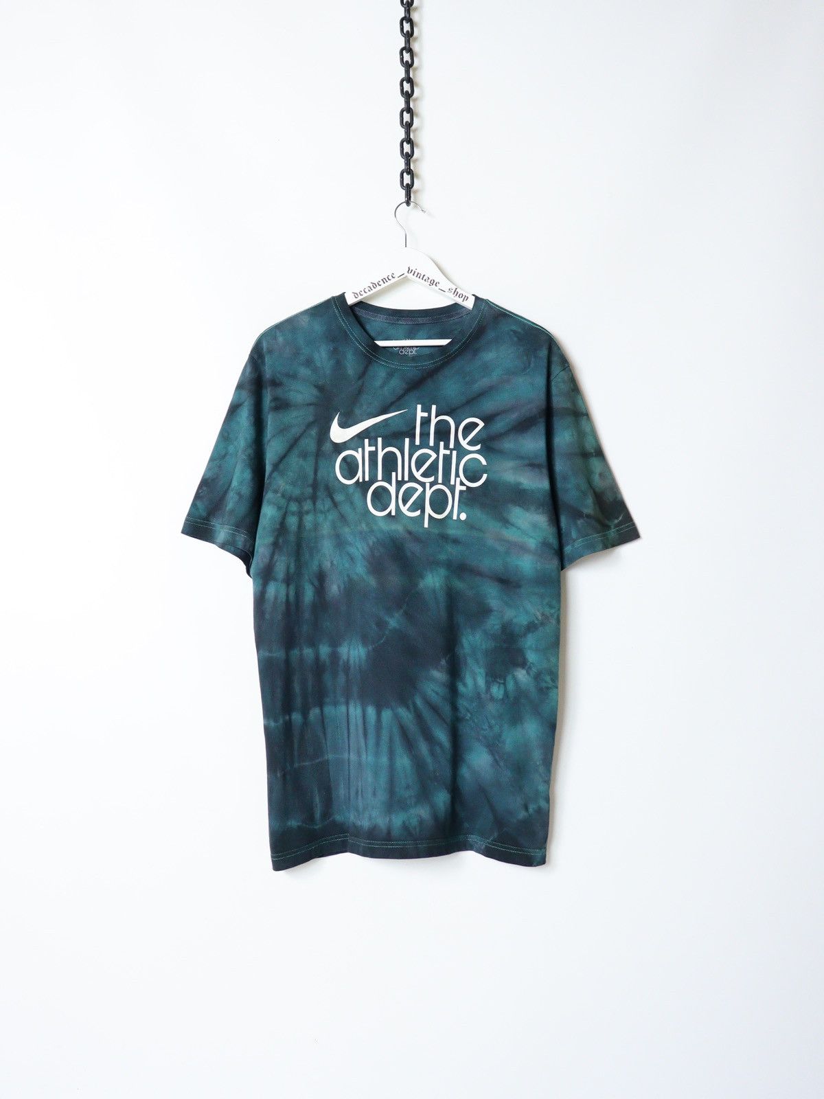 Rare Custom Nike The Athletic Dept Tie-Dyed Faded T-shirt