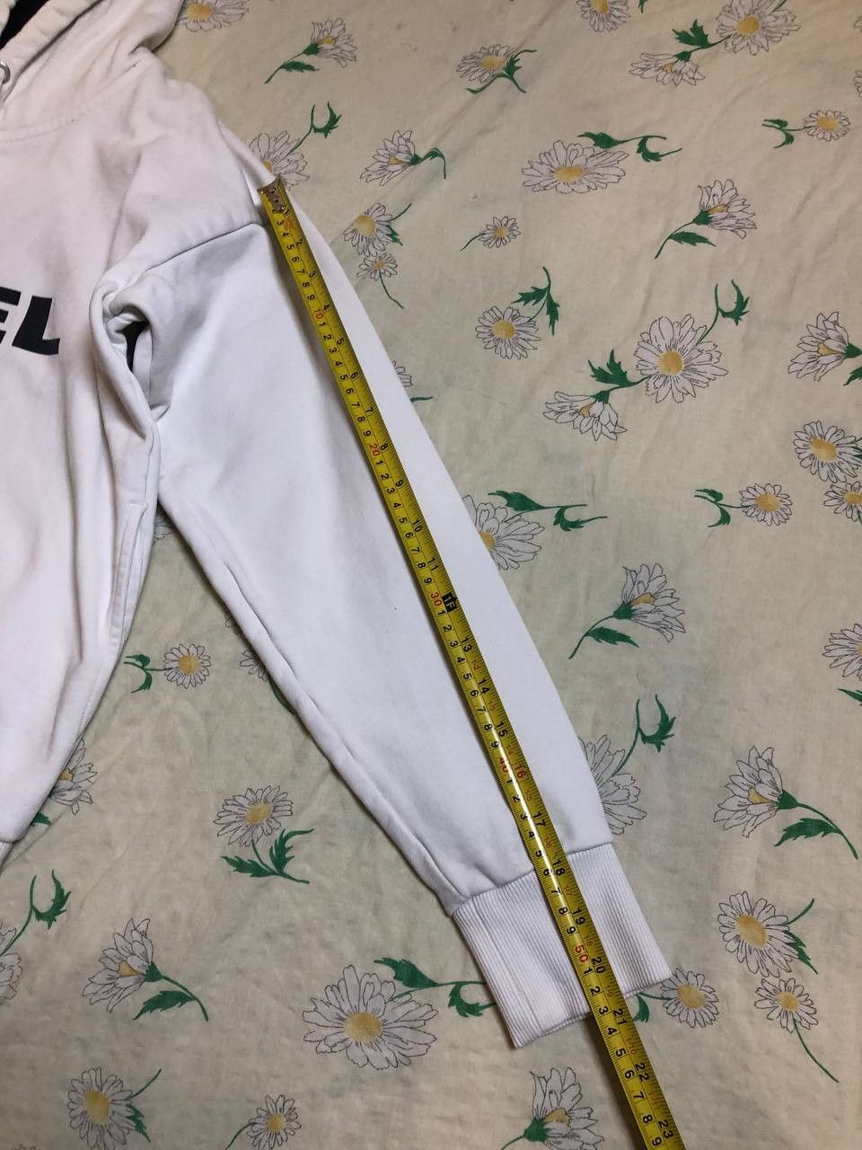 Diesel Vintage Y2K Diesel Hybrid Logo White Boxy Hoodie Size US XXS / EU 40 - 6 Thumbnail