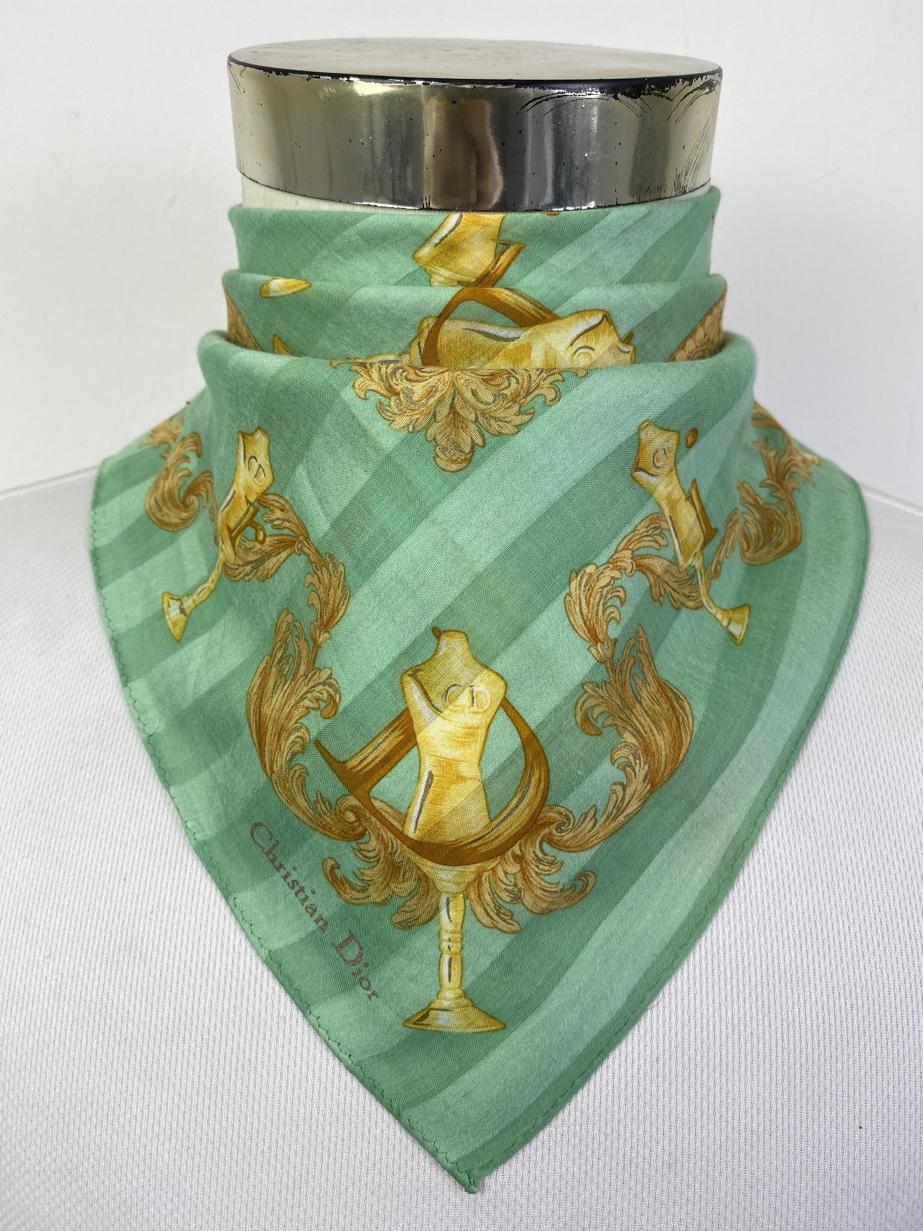 Dior Vintage Christian Dior Handkerchief / Neckerchief KT0007 Size ONE SIZE - 1 Thumbnail