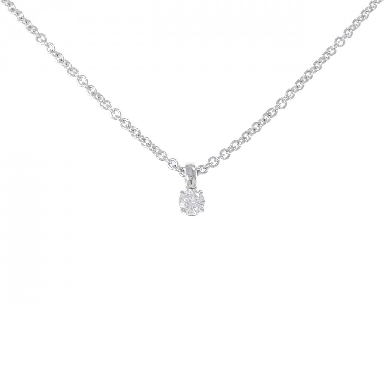 Bvlgari Bvlgari Bvlgari 750 White Gold Diamond Necklace Metal Necklace DUTY FREE for USA Size ONE SIZE - 1 Thumbnail