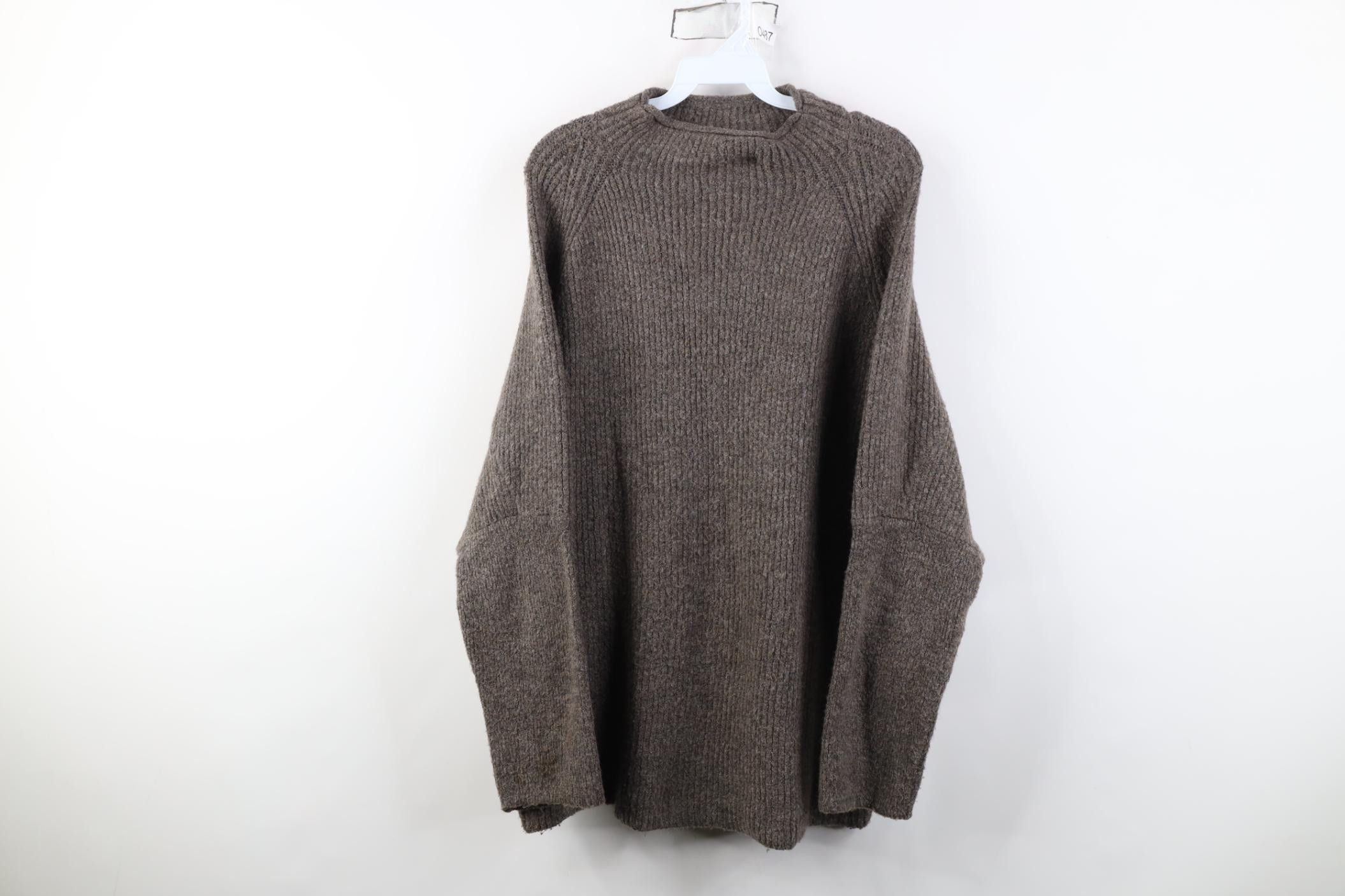 Vintage Vintage 90s Streetwear Dolman 3/4 Sleeve Mock Neck Sweater Size XXL / US 16-18 / IT 52-54 - 1 Thumbnail