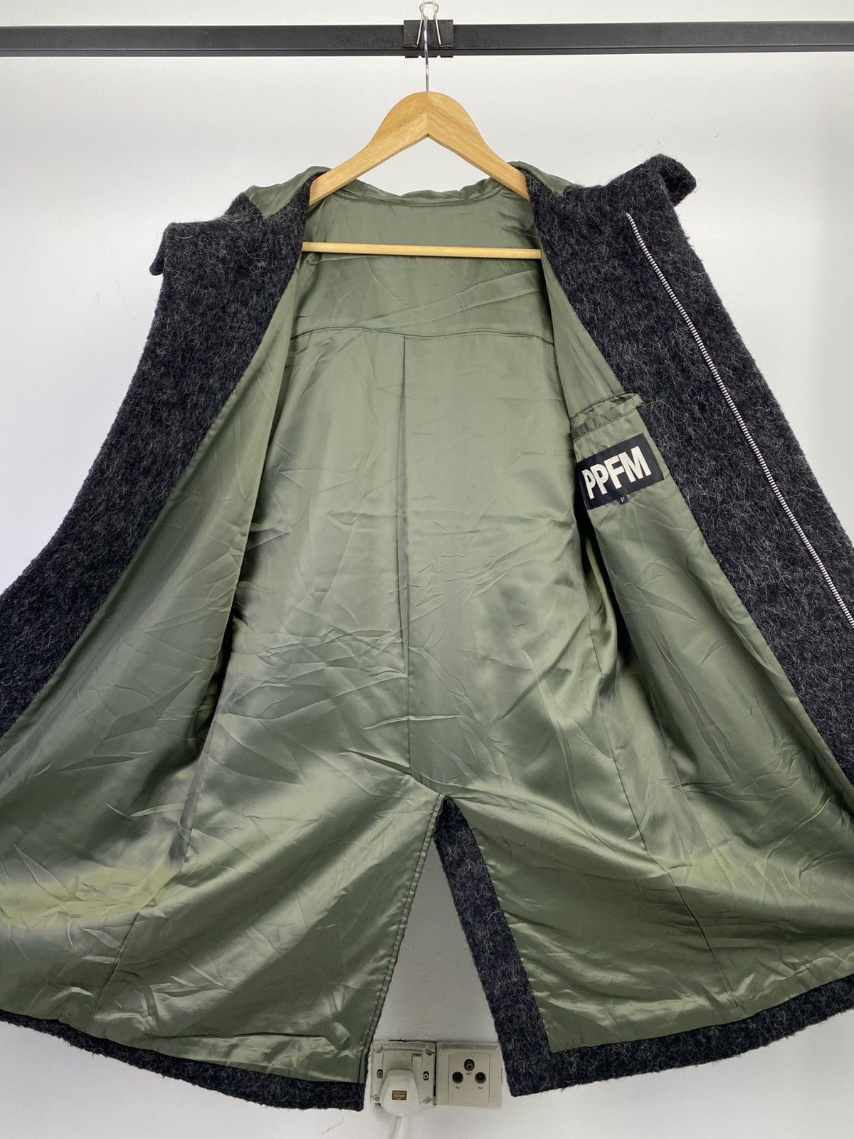 Japanese Brand 2000’s PPFM Mohair Hooded Long Jacket Size US M / EU 48-50 / 2 - 9 Thumbnail
