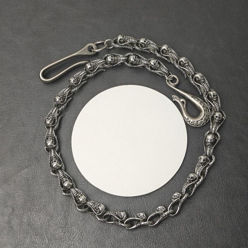 Japanese Brand × Jewelry Punk Waist Pants Chain Wallet Chain Cobra Skull Keychain Size ONE SIZE - 10 Thumbnail