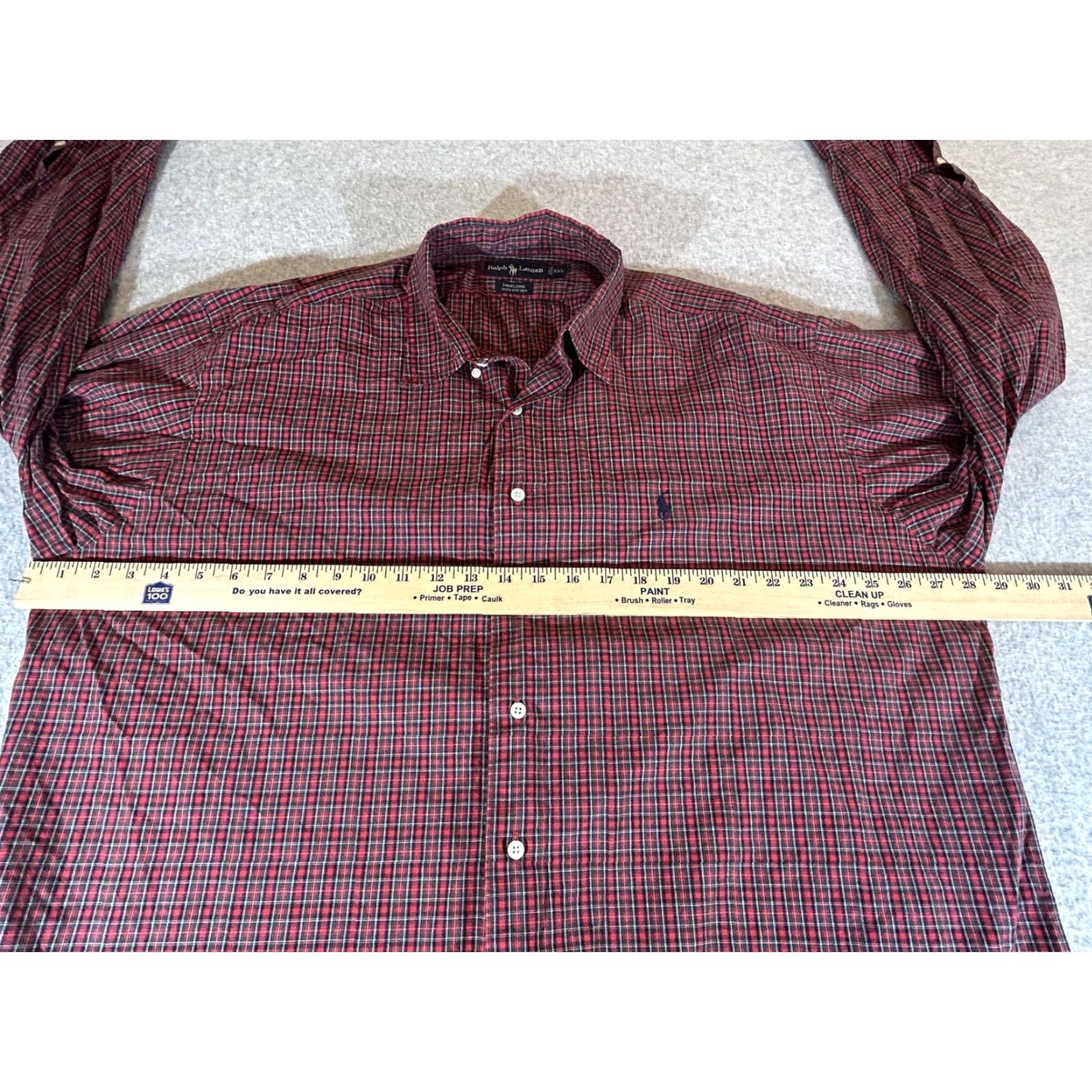 Ralph Lauren Ralph Lauren Shirt Mens 2XL Red Plaid Long Sleeve Button Marlowe Polo Casual XXL Size US XXL / EU 58 / 5 - 3 Thumbnail