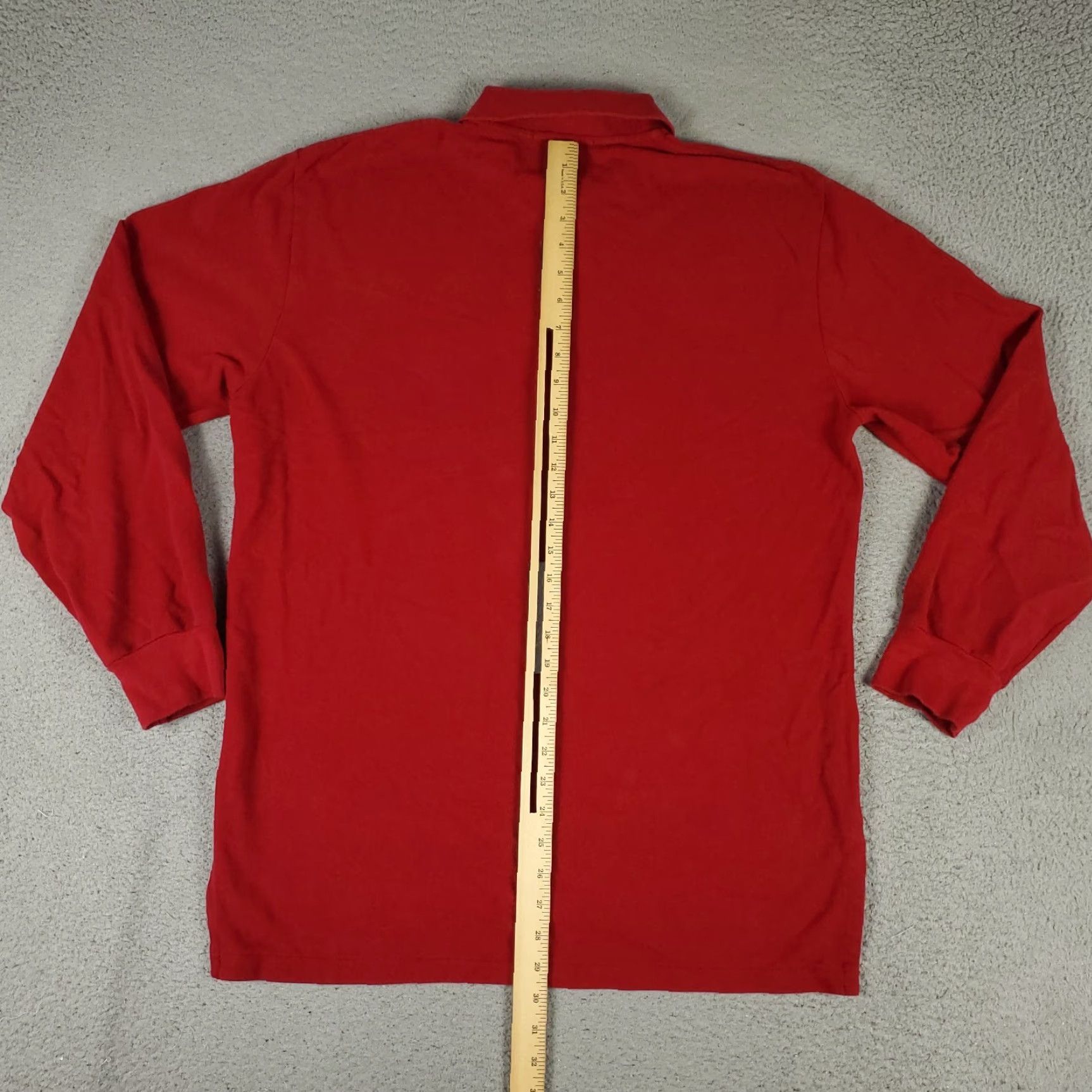 Ralph Lauren Ralph Lauren Polo Shirt Mens Large Red Casual Long Sleeve Preppy Sports Size US L / EU 52-54 / 3 - 7 Thumbnail