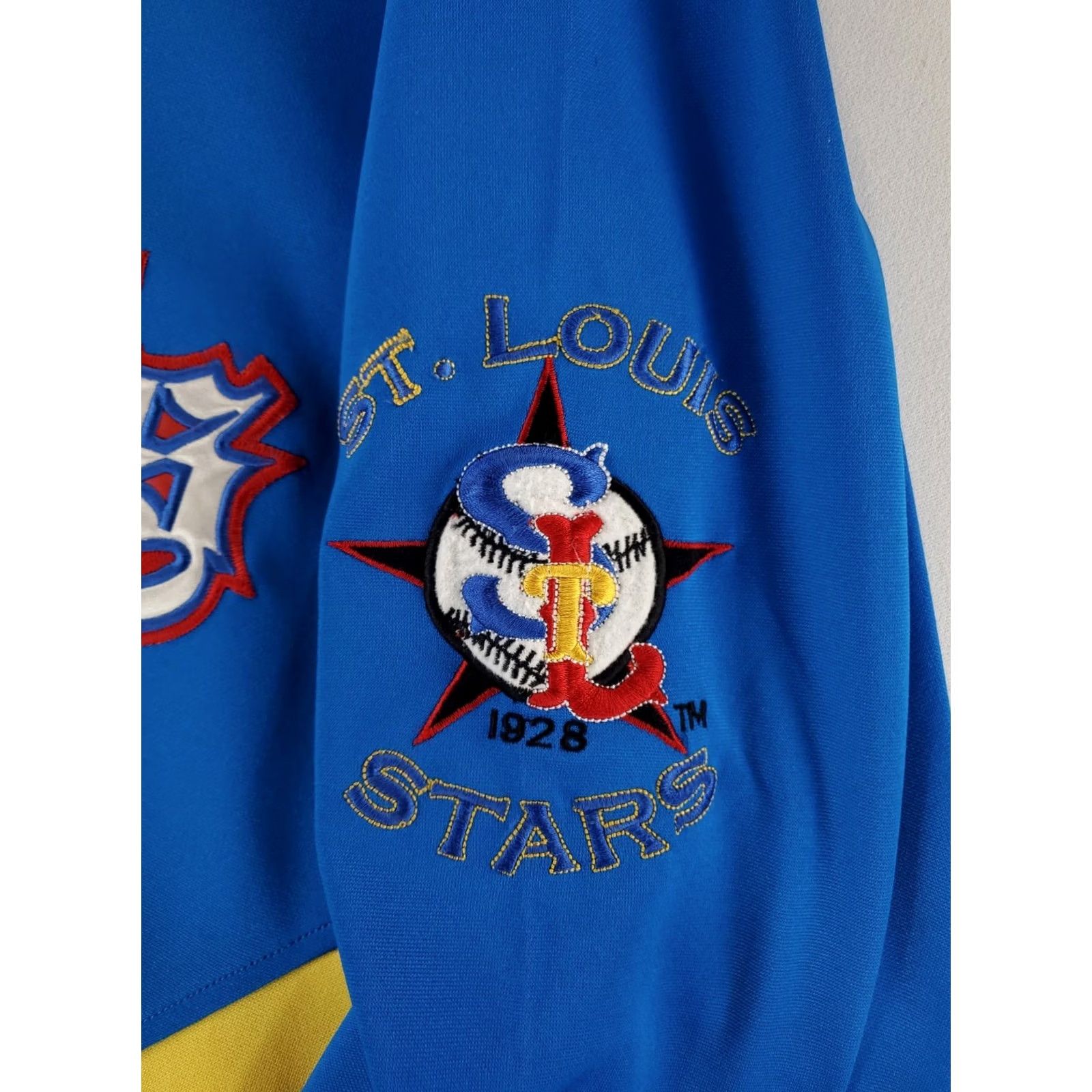 Vintage PNLPA Jersey St Louis Blue Long Sleeve Mens XL Negro Leagues Jersey Shirt Size US XL / EU 56 / 4 - 3 Thumbnail