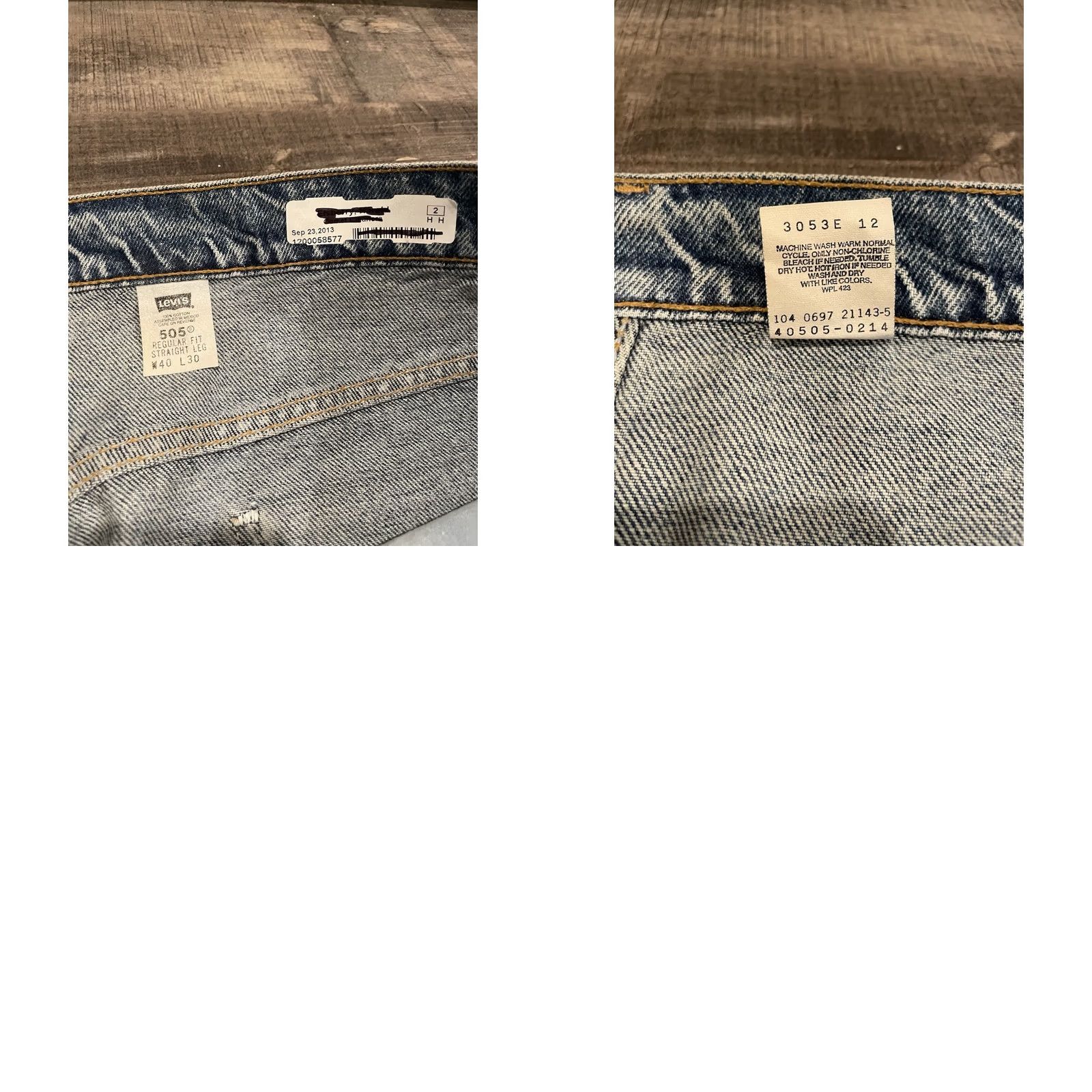 Levi's VINTAGE Levi's 505 Jeans Men 38x27 Regular Straight Orange Tab 90s Denim Cotton Medium Blue Mens Jeans Regular Fit 90s Levi's 500 Series Model Size US 38 / EU 54 - 8 Thumbnail