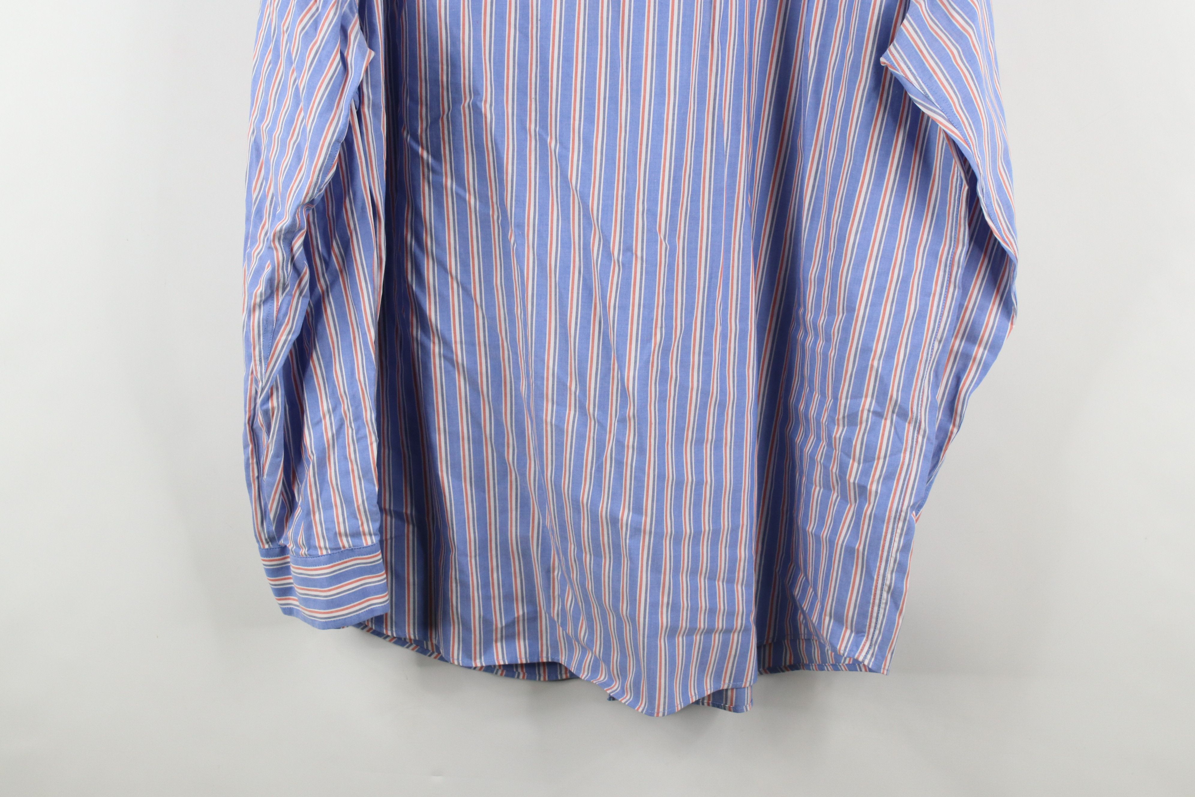L.L. Bean × Vintage Vintage LL Bean Wrinkle Resistant Striped Button Down Shirt Size US XL / EU 56 / 4 - 9 Thumbnail