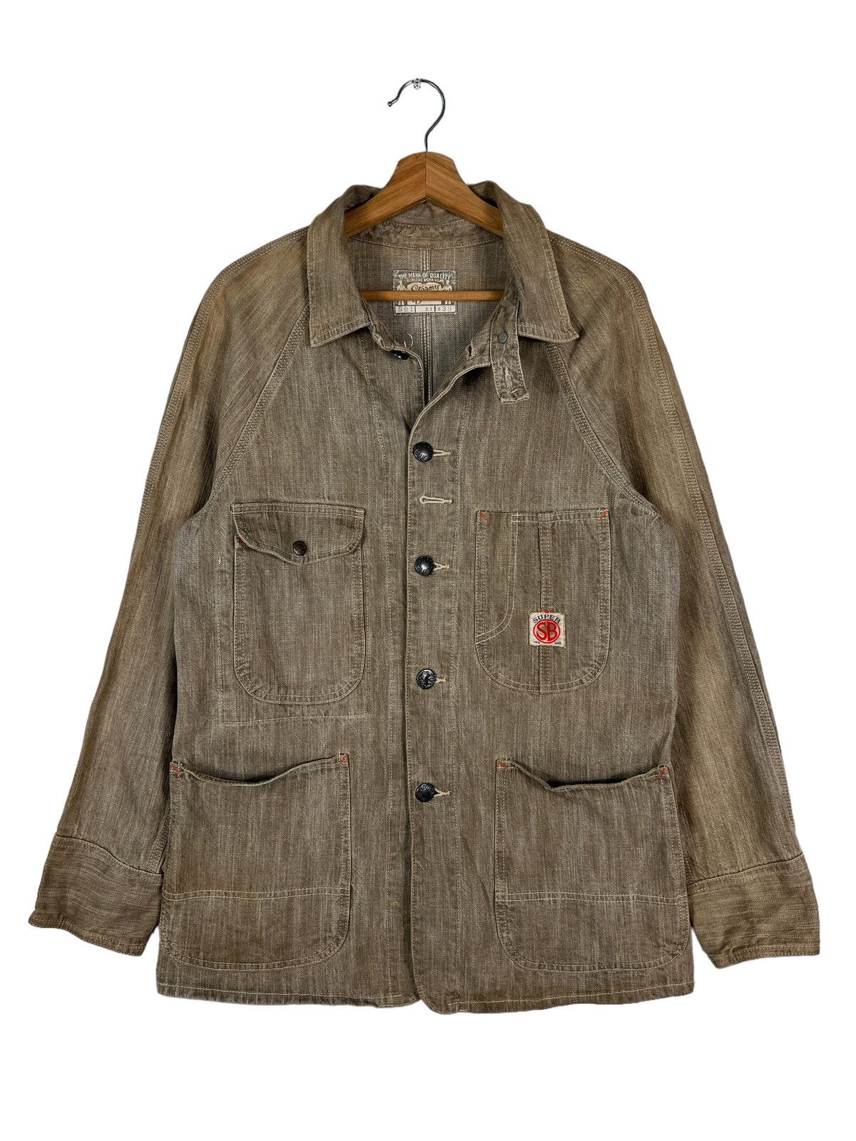 Kapital 🔥 STORMY BLUE by PHERROWS CHORE JACKET MADE IN JAPAN Size US M / EU 48-50 / 2 - 8 Thumbnail