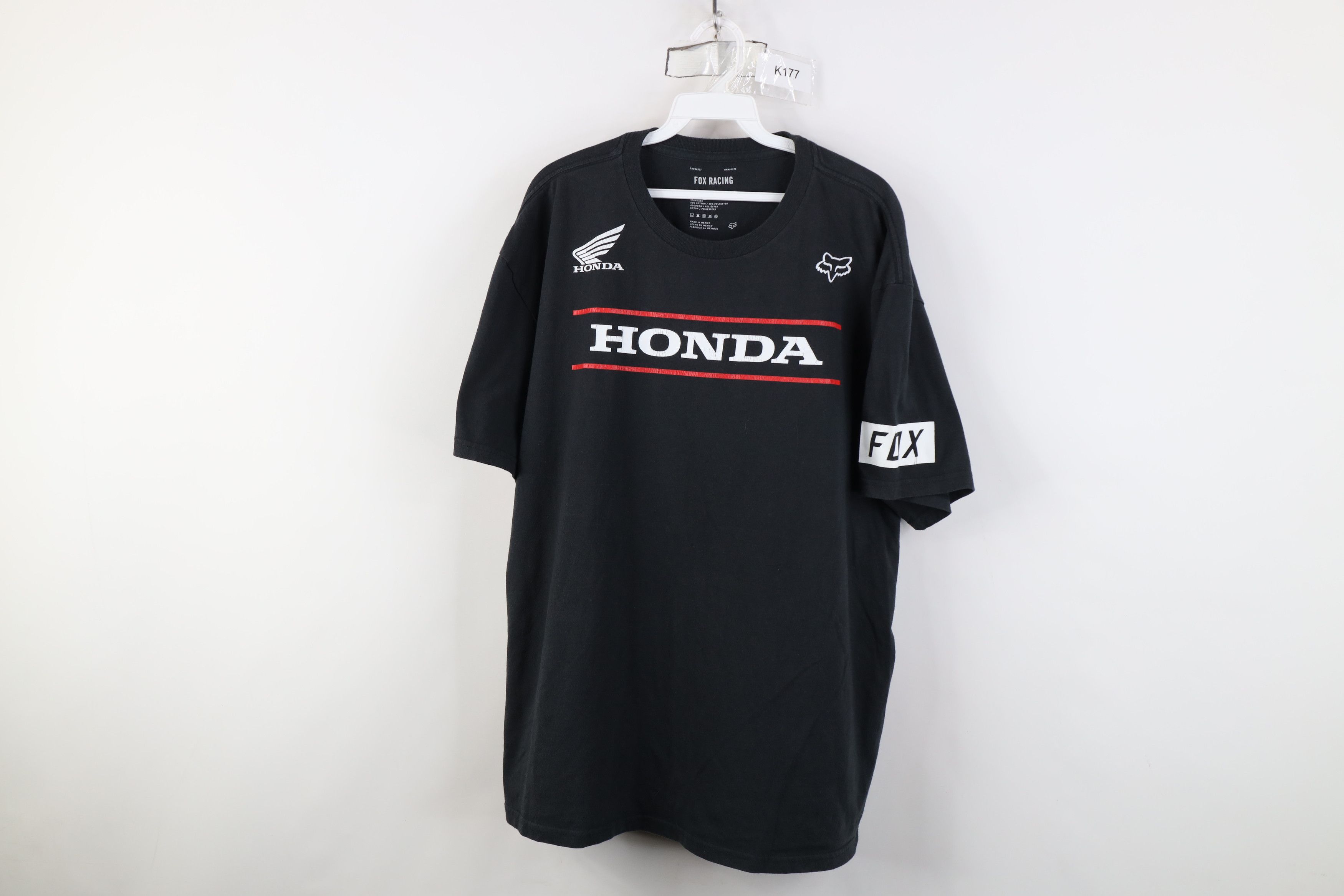 Fox Racing Vintage Y2K Fox Racing x Honda Racing Short Sleeve T-Shirt Size US XXL / EU 58 / 5 - 1 Thumbnail