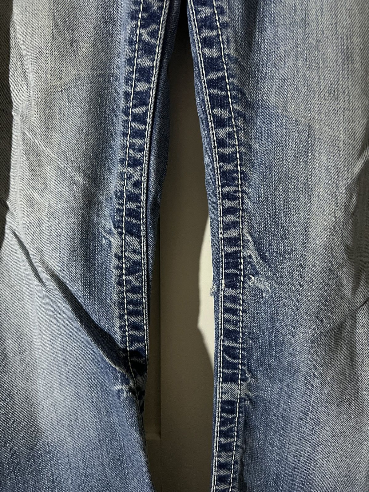 BKE BKE Faded Bootcut Flared Distressed Denim Jeans Size US 31 - 3 Thumbnail