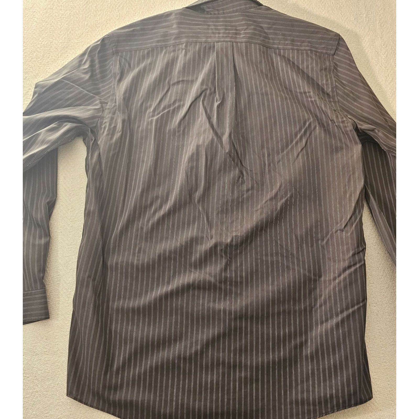 Eddie Bauer VINTAGE Eddie Bauer Shirt Mens L Tall Black Stripe Cotton Button-Down Long Sleeve Oxford Size US L / EU 52-54 / 3 - 7 Thumbnail