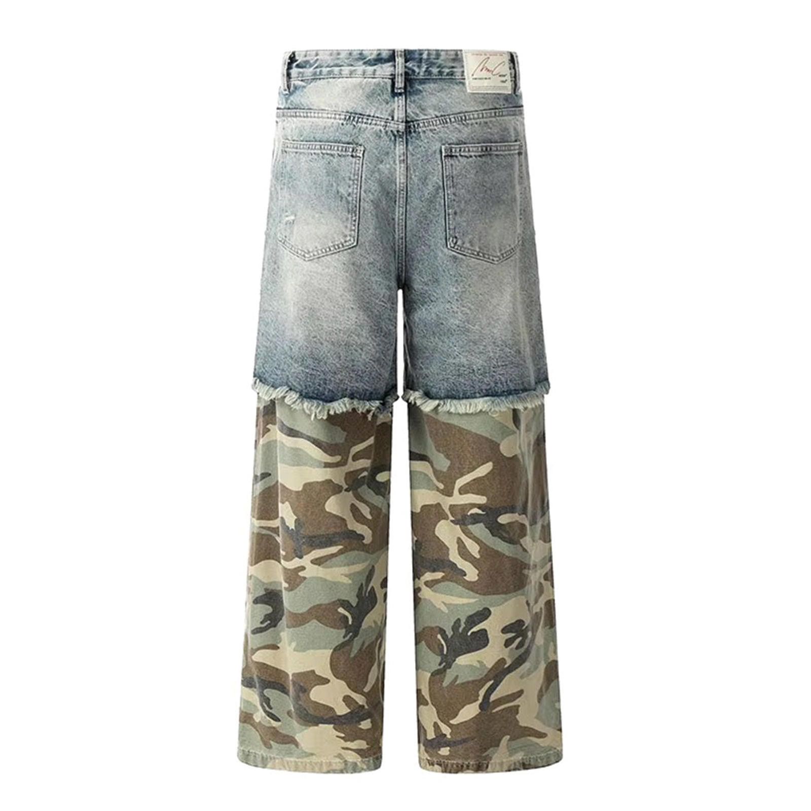 Other Distressed Camouflage Cargo Jeans Size US 32 / EU 48 - 2 Thumbnail
