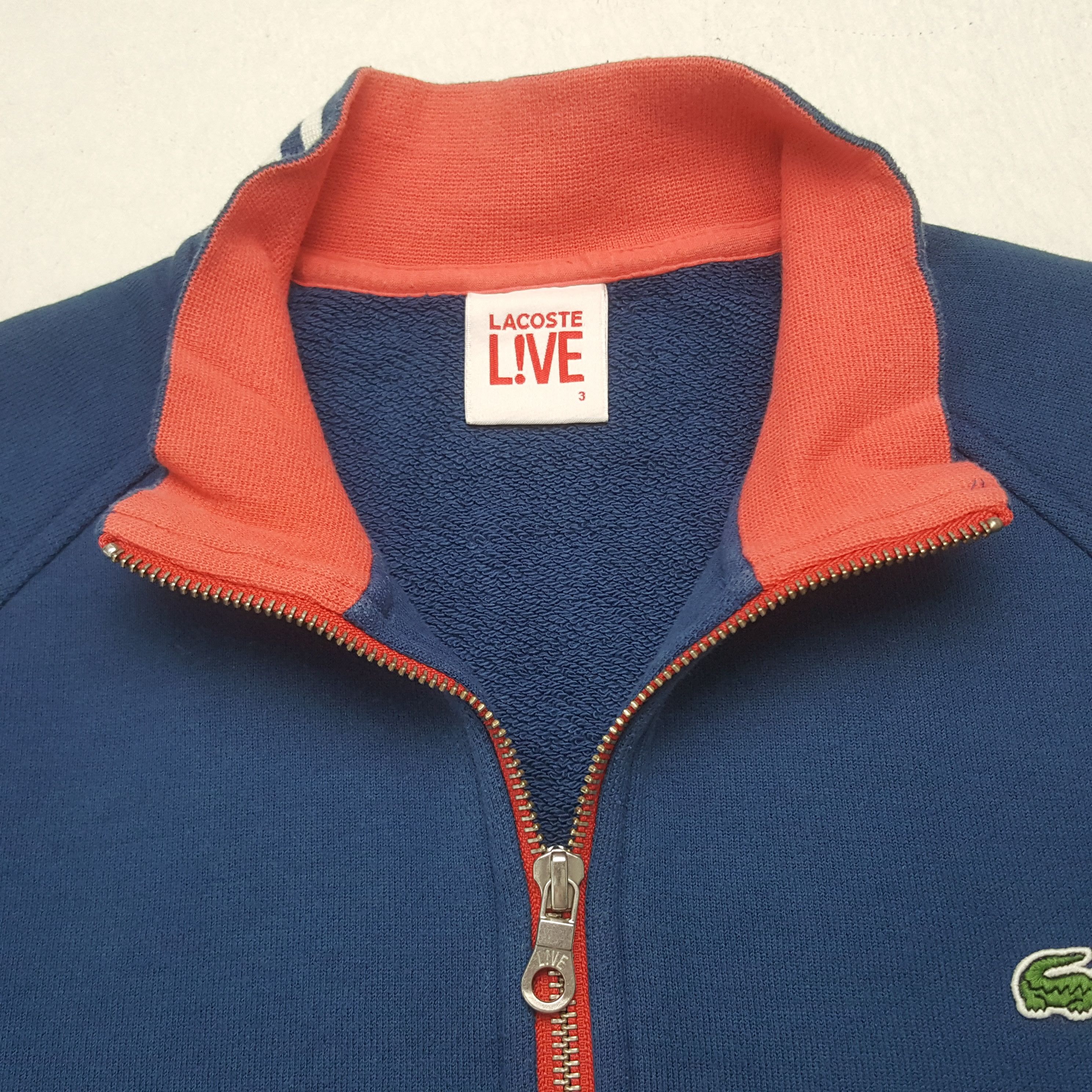 Lacoste Vintage Lacoste Live Fleece Zipper Jacket Size US S / EU 44-46 / 1 - 5 Thumbnail