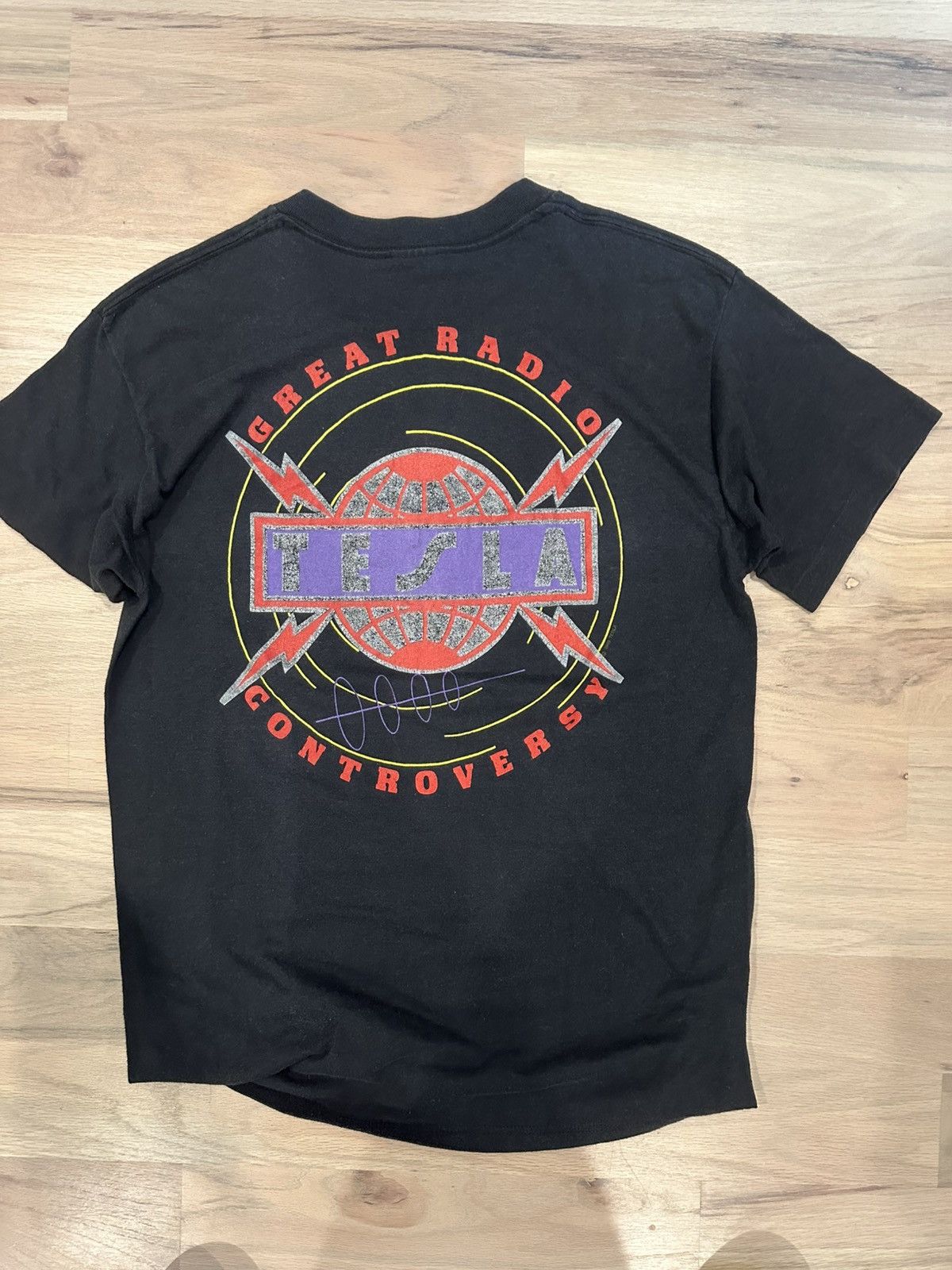 Band Tees Vintage 1988 Tesla Great Radio Controversy Tee Size Large Size US L / EU 52-54 / 3 - 4 Thumbnail