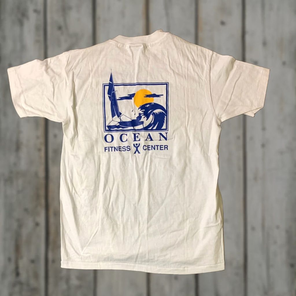 Hanes Ocean Fitness Vintage Mens Large XL T Shirt Size US L / EU 52-54 / 3 - 1 Thumbnail