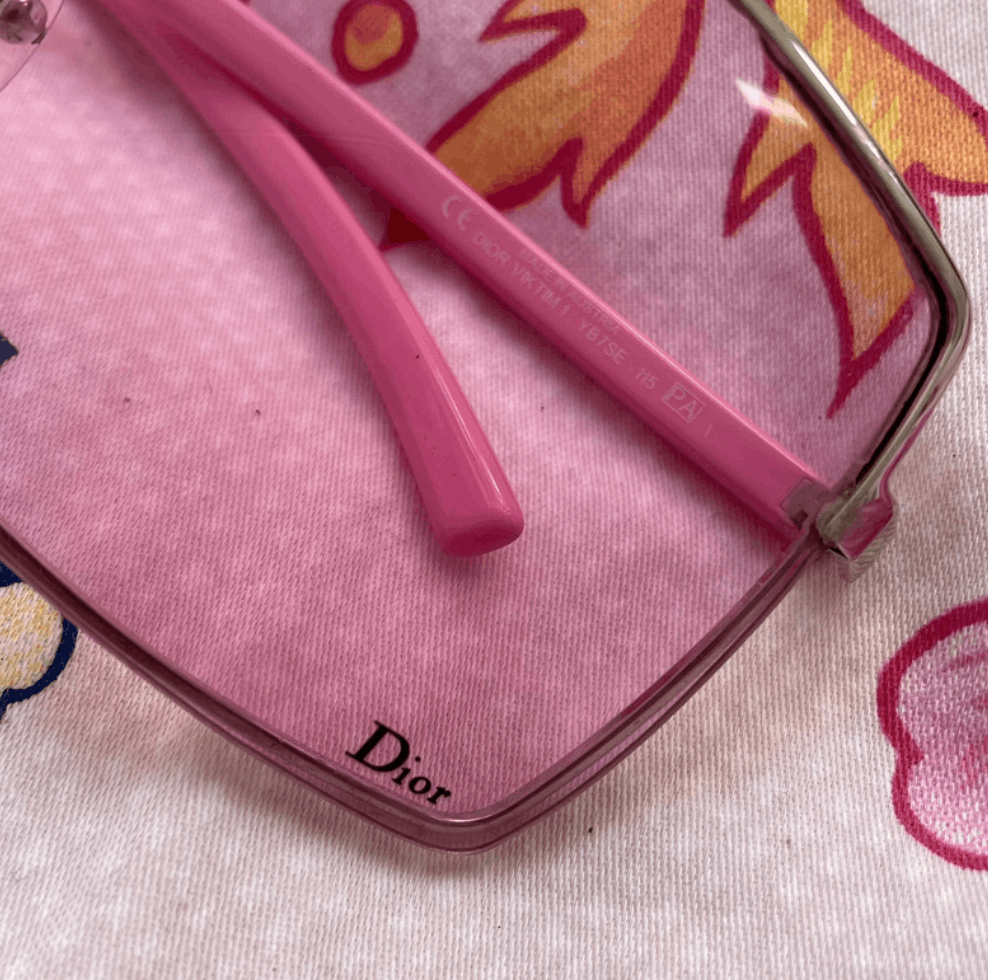Dior Christian Dior Sunglasses Colourfull POP Shield Mask Vintage Size ONE SIZE - 3 Thumbnail