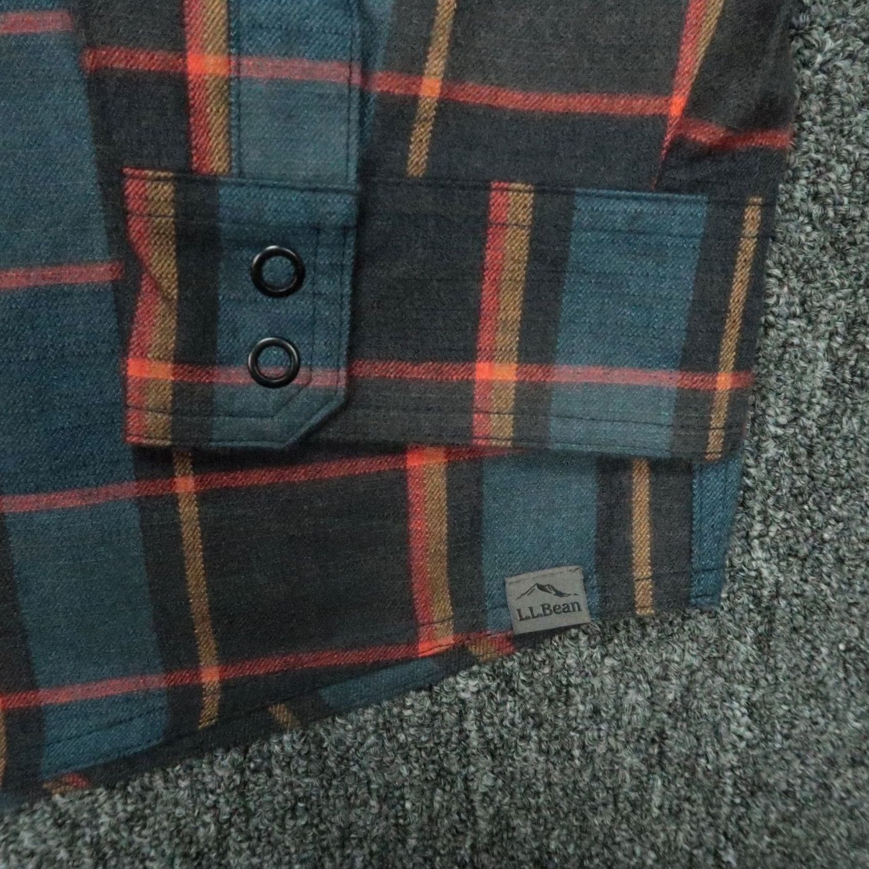 Vintage LL Bean Shirt Men 3XL Blue Plaid Katahdin Performance Flannel Long Sleeve NWT Size US XXL / EU 58 / 5 - 6 Thumbnail