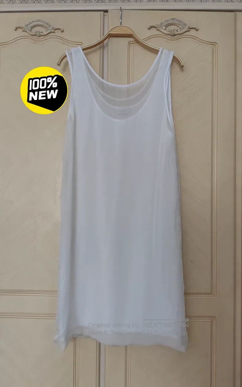 Dries Van Noten Dries Van Noten White Double-Layer Camisole Dress Size M / US 6-8 / IT 42-44 - 1 Thumbnail