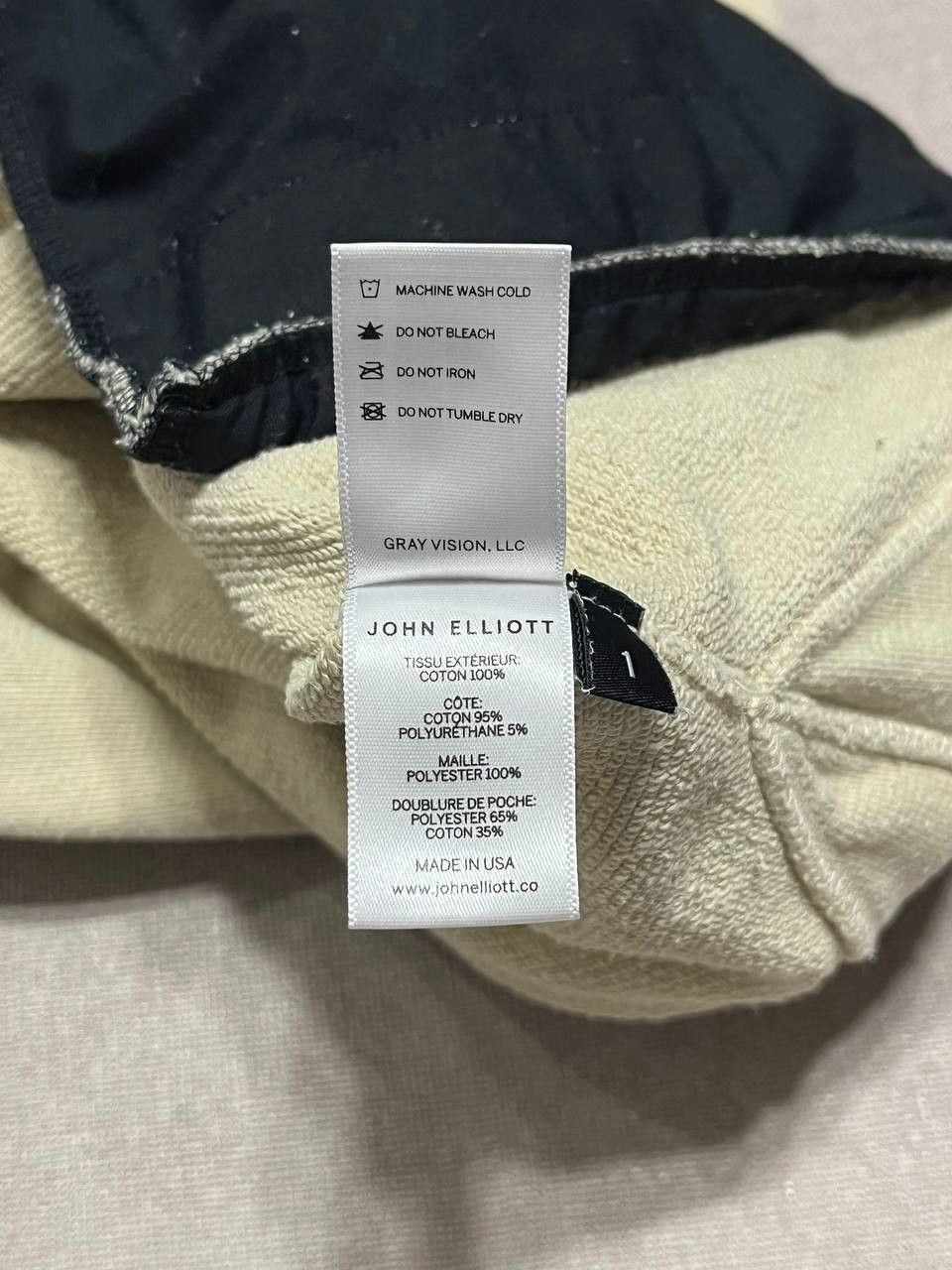 John Elliott John Elliott Beige Zip Pocket Women`s Hoodie Size 1 Size XS / US 0-2 / IT 36-38 - 18 Thumbnail