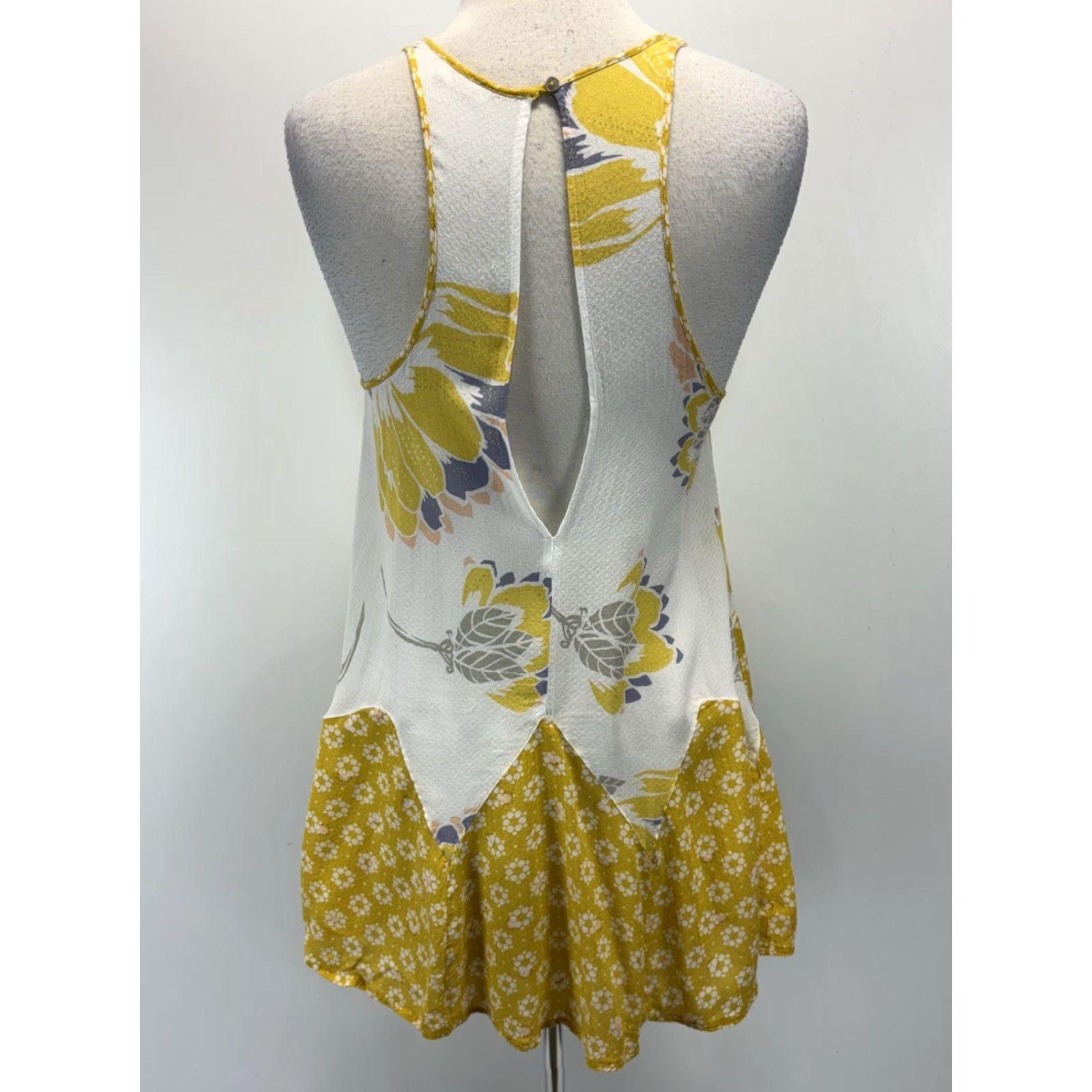 Free People Free People Intimately Someone Like You Slip Dress Yellow Floral Sz XS Mini Boho Size XS / US 0-2 / IT 36-38 - 3 Thumbnail