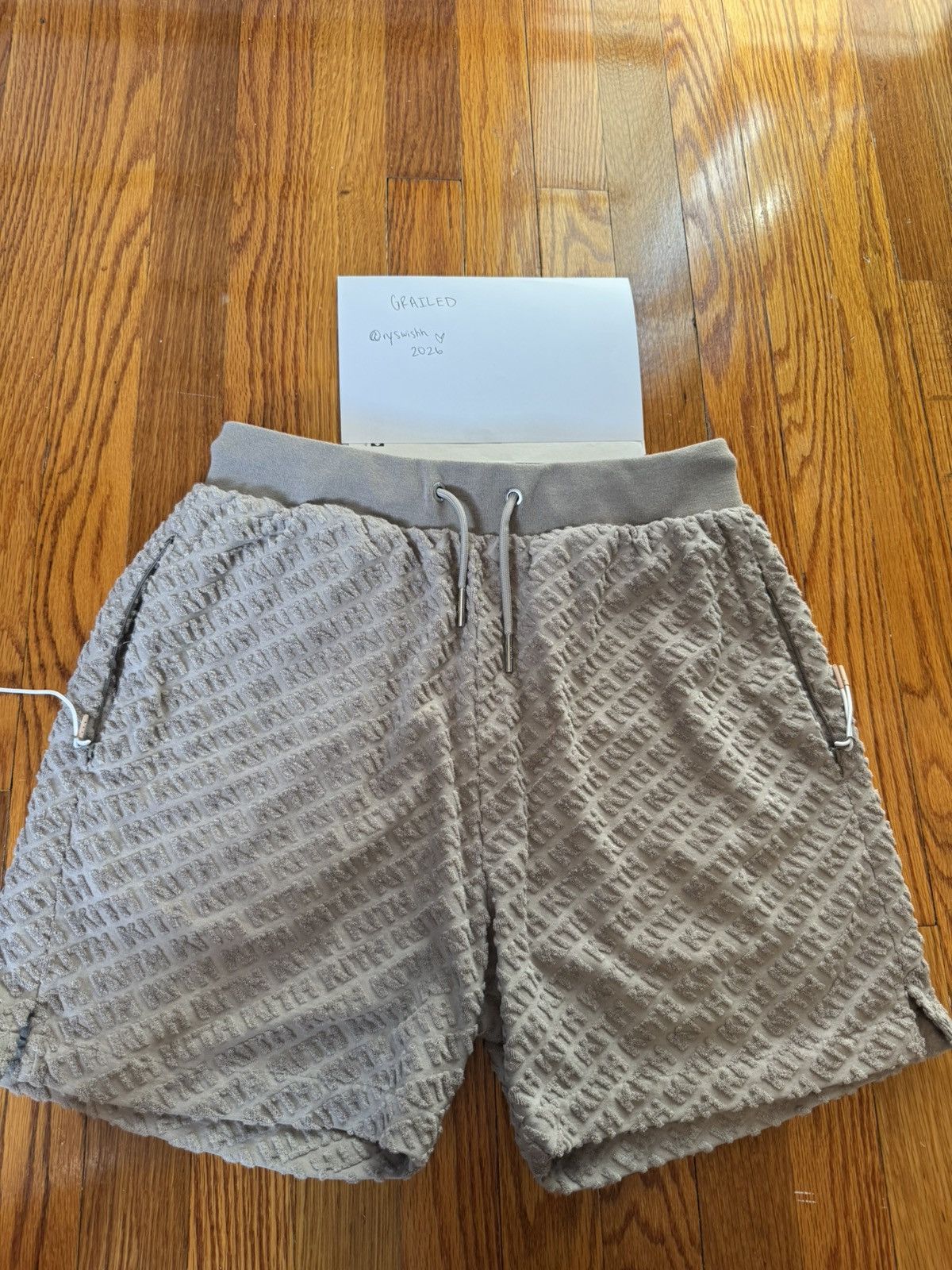 Cole Buxton Cole Buxton Grey Knit Sweat Short | Grailed