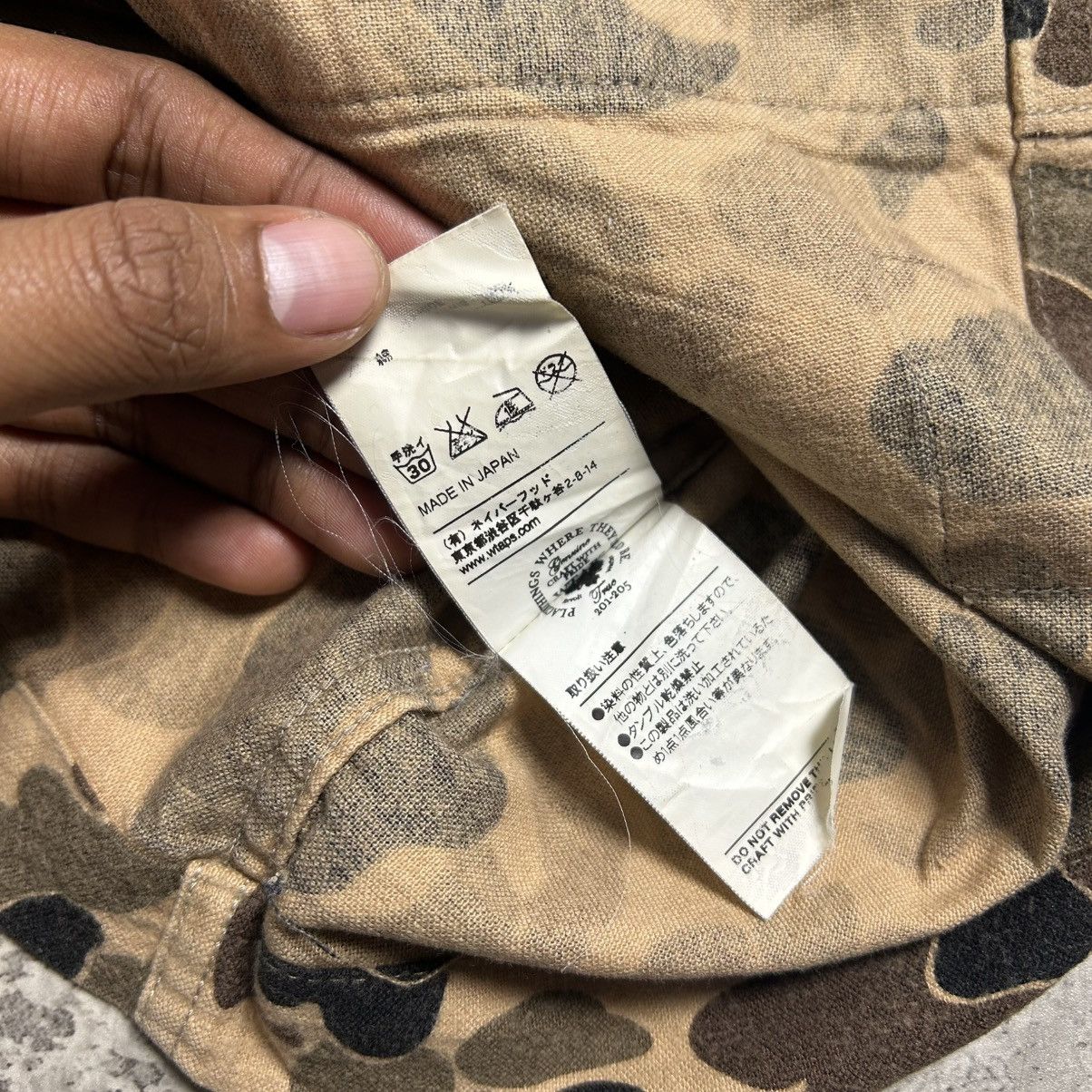 Wtaps Vintage WTAPS FLANEL CAMO Size US S / EU 44-46 / 1 - 14 Thumbnail