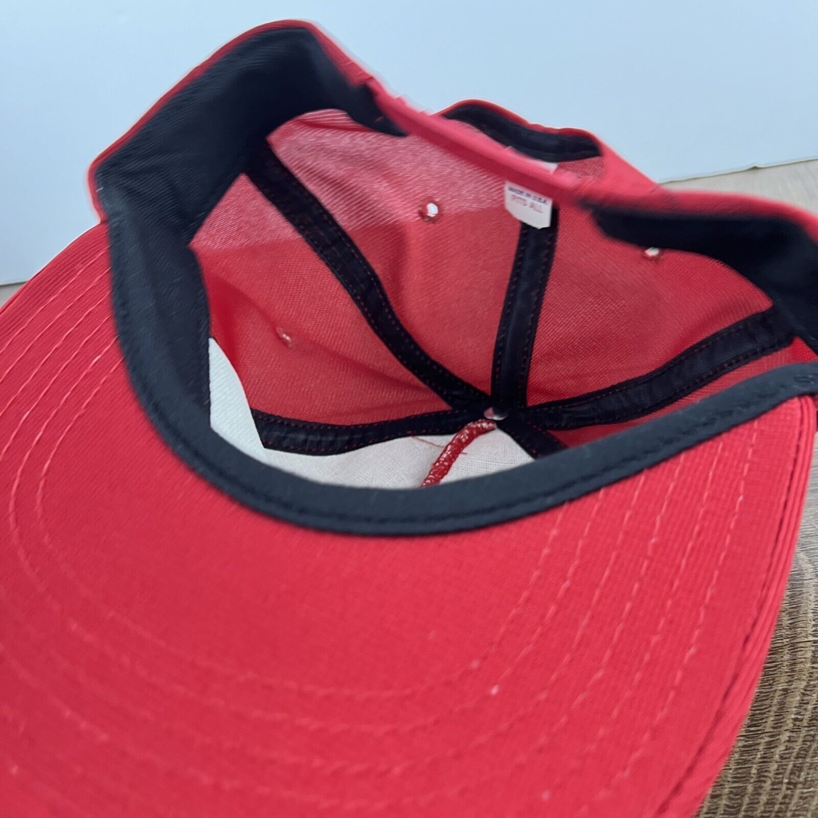 Other Red Trucker Hat Red Hat Adjustable Adult Size Hat Red Cap Size ONE SIZE - 11 Thumbnail