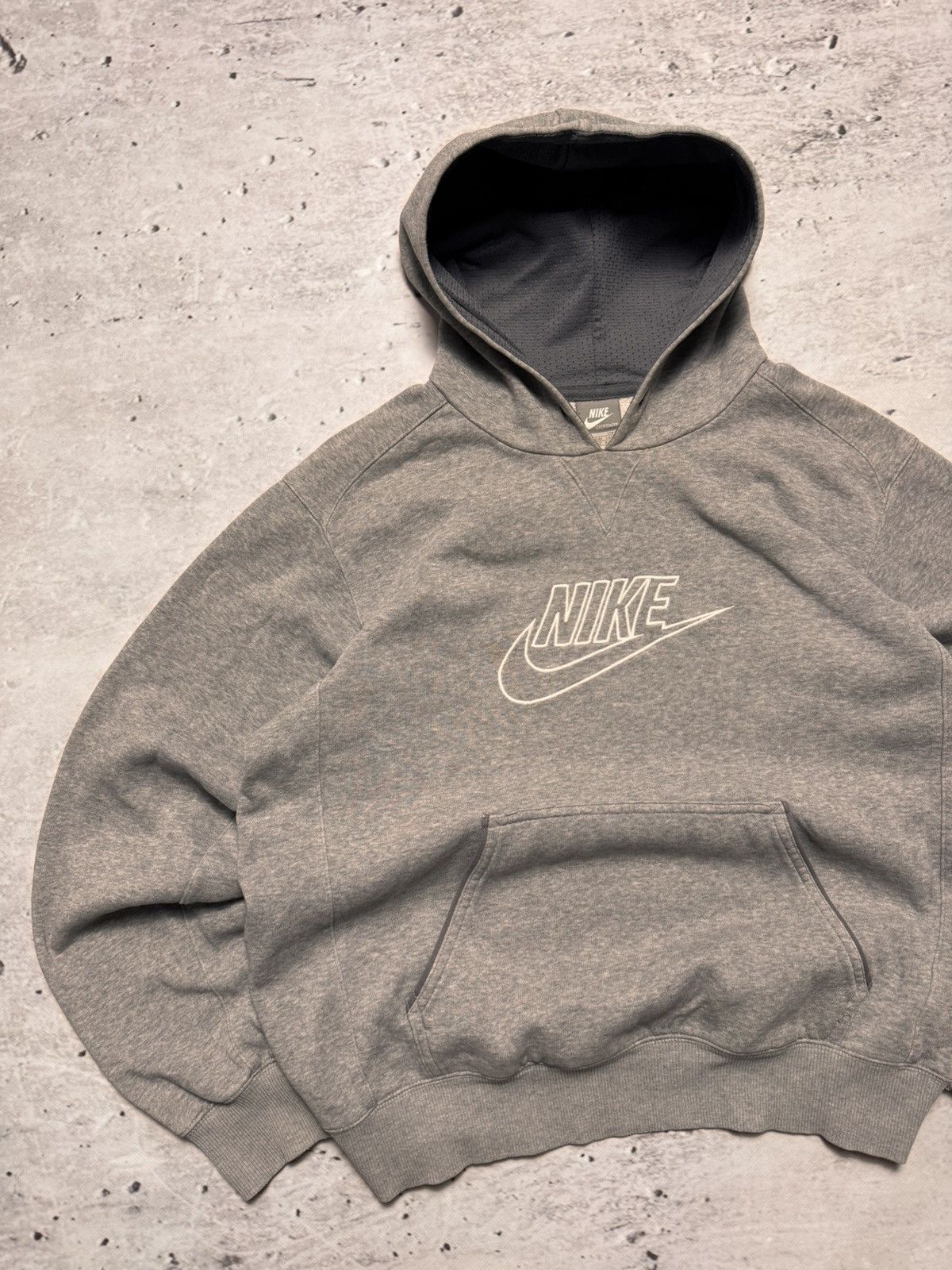 Nike × Vintage NIKE VINTAGE CENTER LOGO OVERSIZE BOXY HOODIE Size US M / EU 48-50 / 2 - 2 Thumbnail