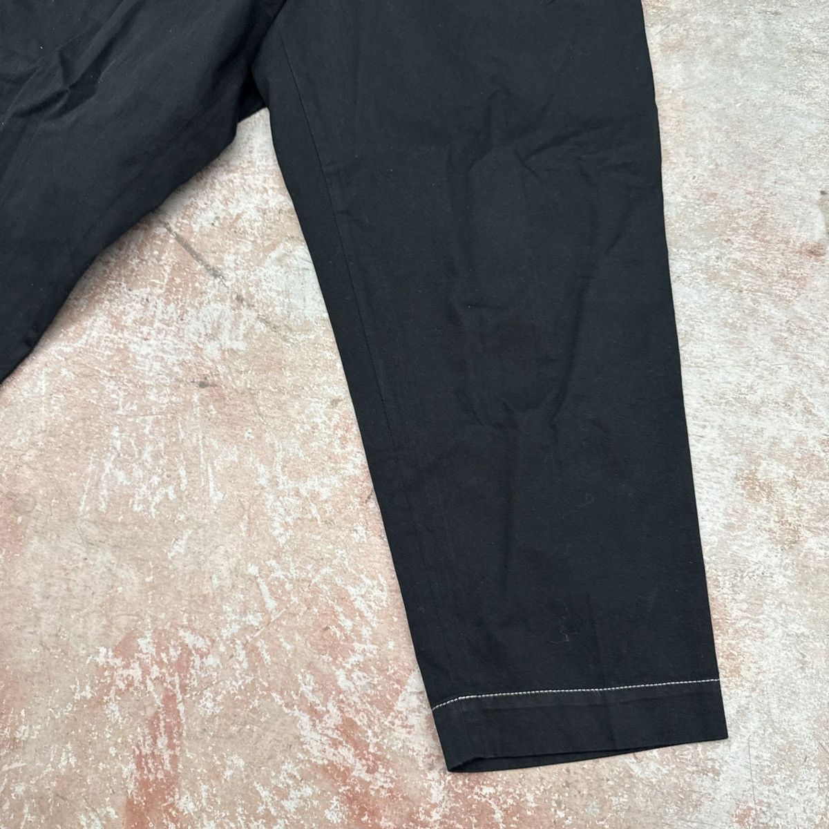 Marni Marni Contrast Stitch Black Cotton Pants Size 38" / US 16 / IT 52 - 3 Thumbnail