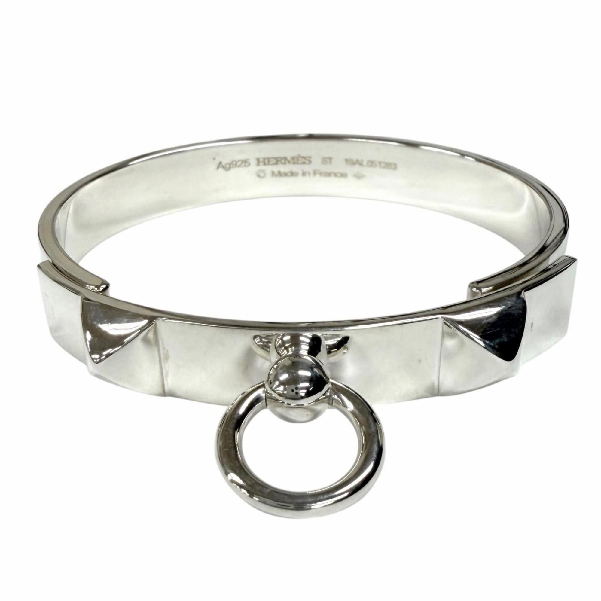 Hermes HERMES Collier de Chien Bracelet, 2019 model, ST AG925 sterling silver bangle, made in France, weight 44g, women's. Size ONE SIZE - 1 Thumbnail