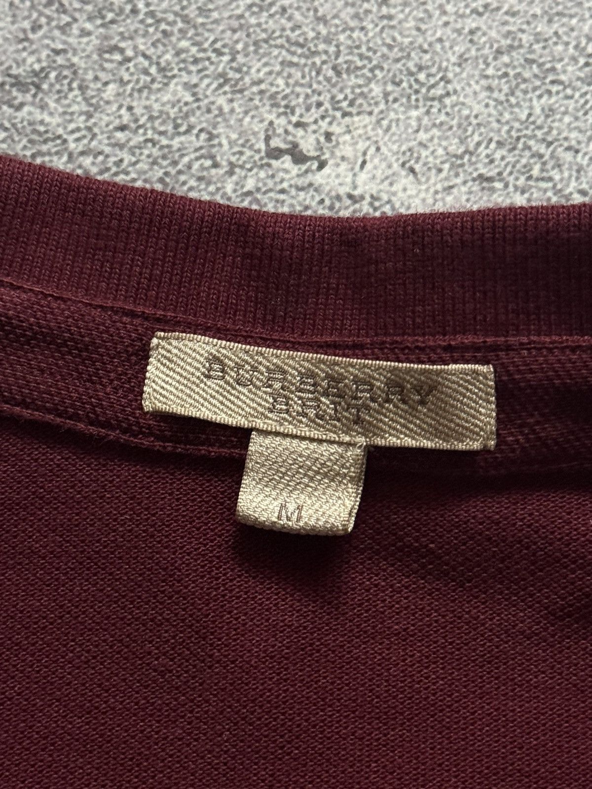 Burberry × Designer Burberry Brit M polo button up tee T-shirt burgundy MAN Size US M / EU 48-50 / 2 - 9 Thumbnail