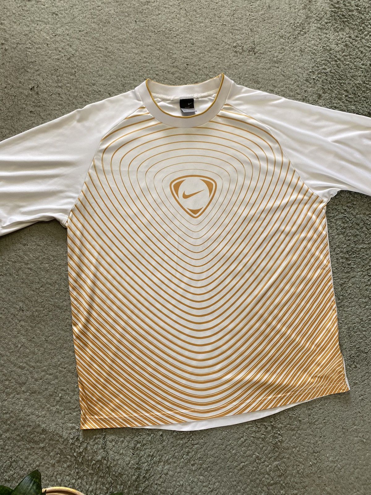Nike × Vintage 2000s Nike Total 90 Soccer Jersey Y2K Blockcore Ronaldinho Size US XL / EU 56 / 4 - 1 Thumbnail