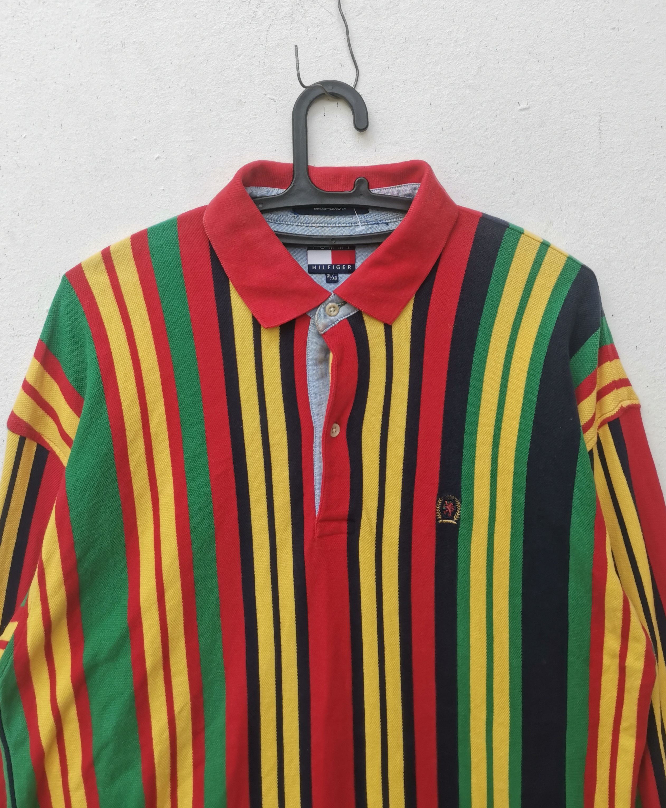 Tommy Hilfiger × Vintage Rare vintage Tommy Hilfiger polos Long sleeve Size US XL / EU 56 / 4 - 2 Thumbnail