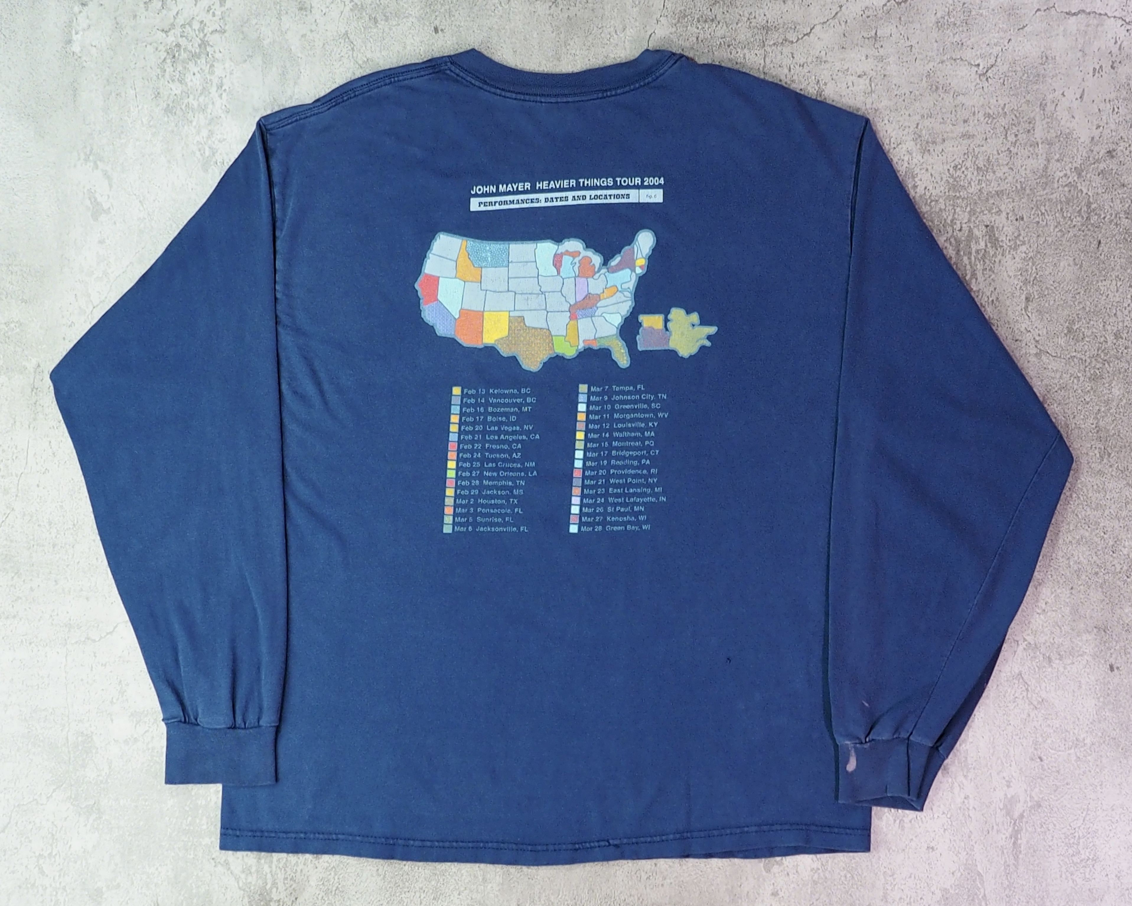 Vintage Vintage 2003 John Mayer Heavier Things Shirt Large Size US L / EU 52-54 / 3 - 7 Thumbnail