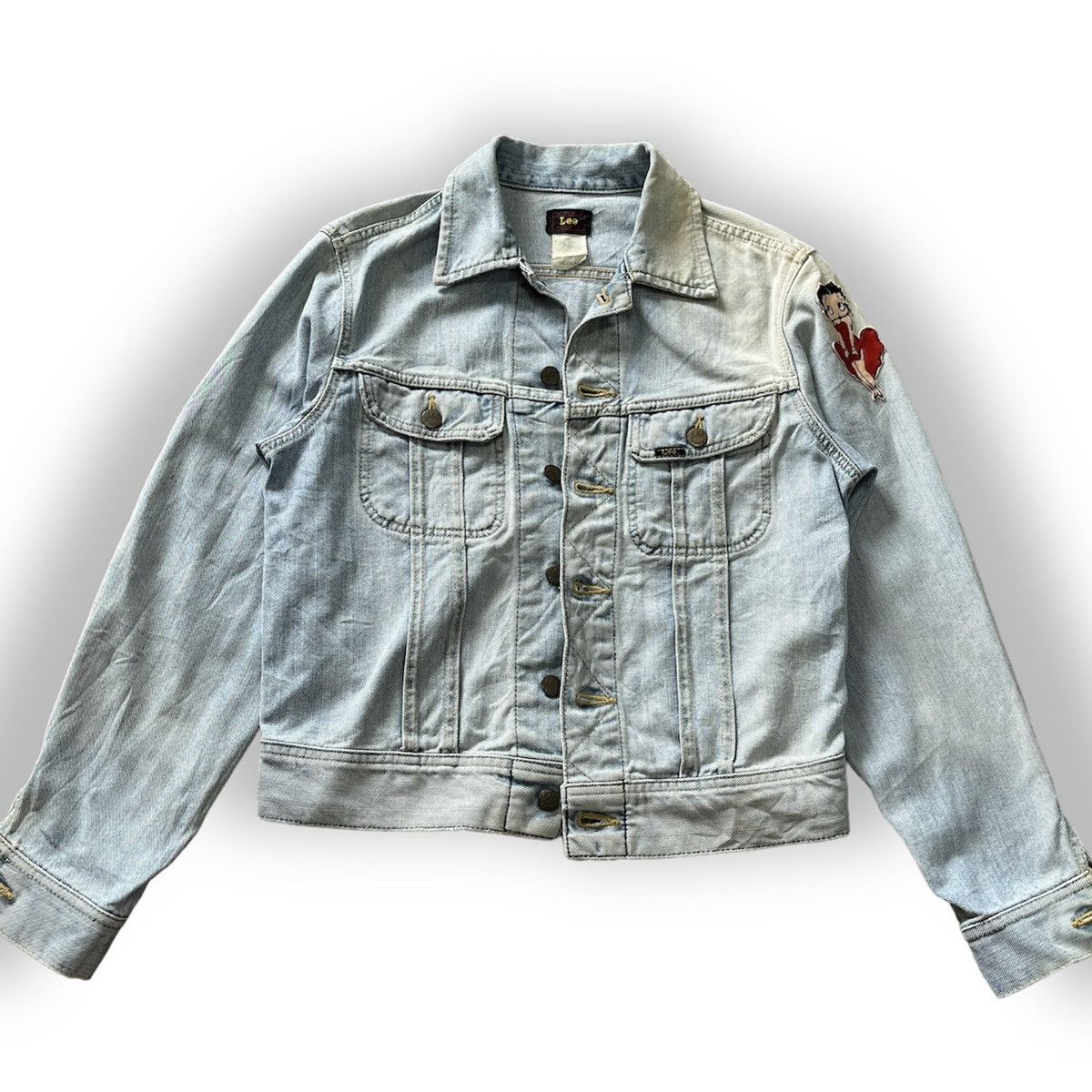 Lee Vintage 1980s Lee Storm Left Hand Denim Trucker Jacket 🇯🇵 Size US M / EU 48-50 / 2 - 1 Thumbnail