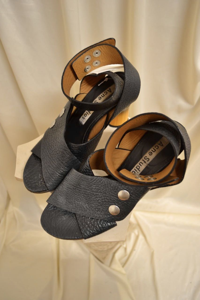 Acne Studios Vintage archive Acne Studios bamboo leather heels Size US 9 / IT 39 - 3 Thumbnail